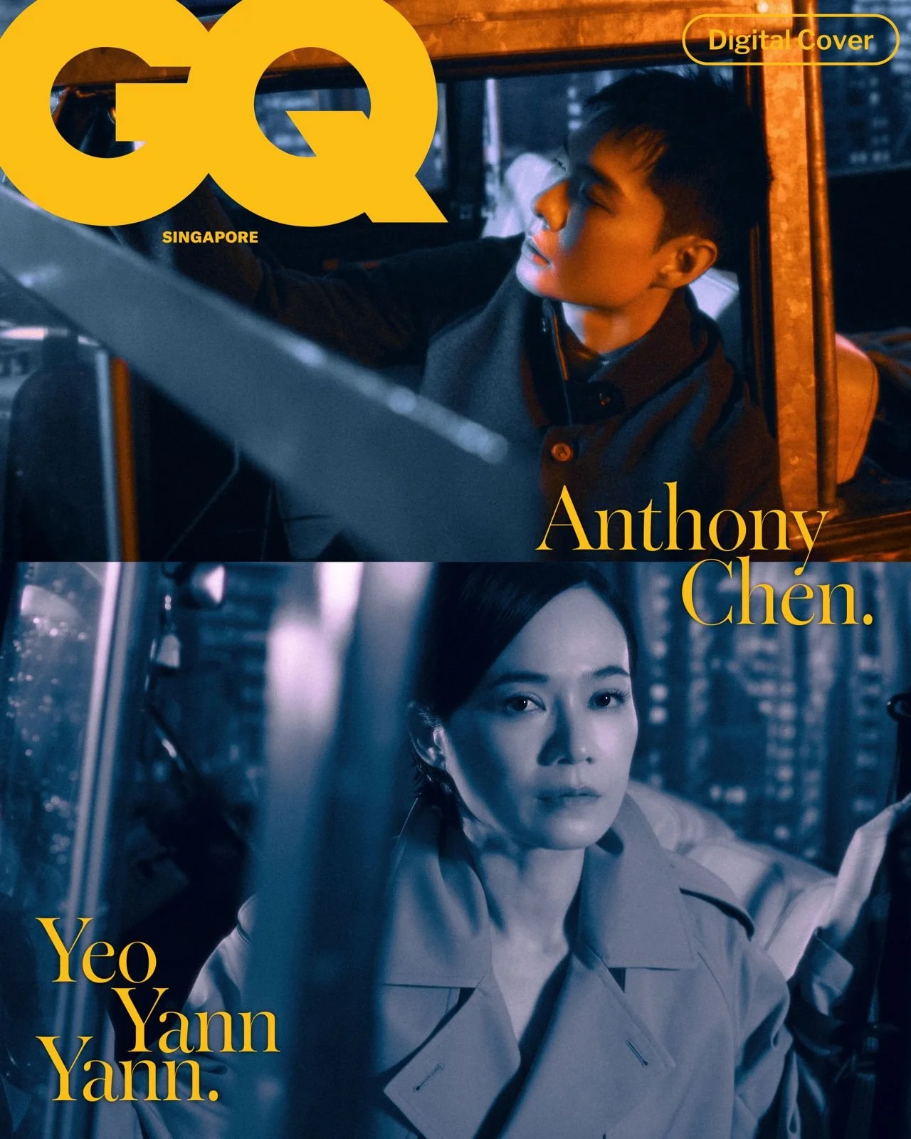Makeup and hairstyling for Yeo Yann Yann for GQ cover
