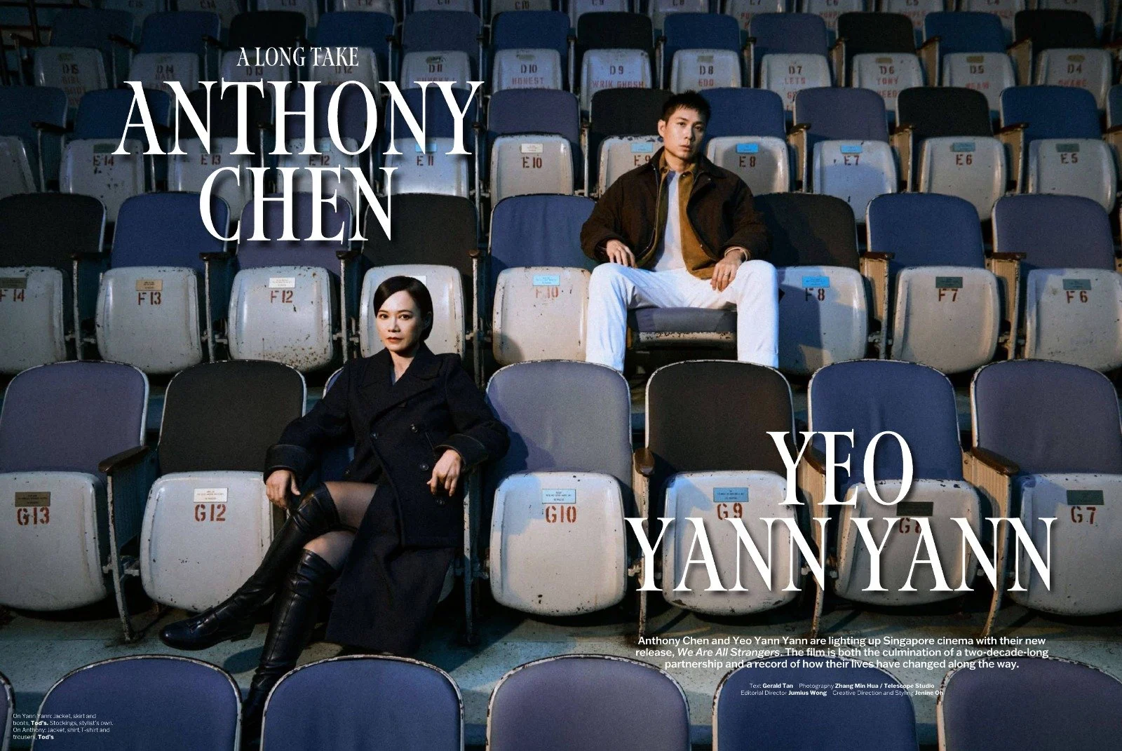 Makeup and hairstyling for Yeo Yann Yann for GQ cover