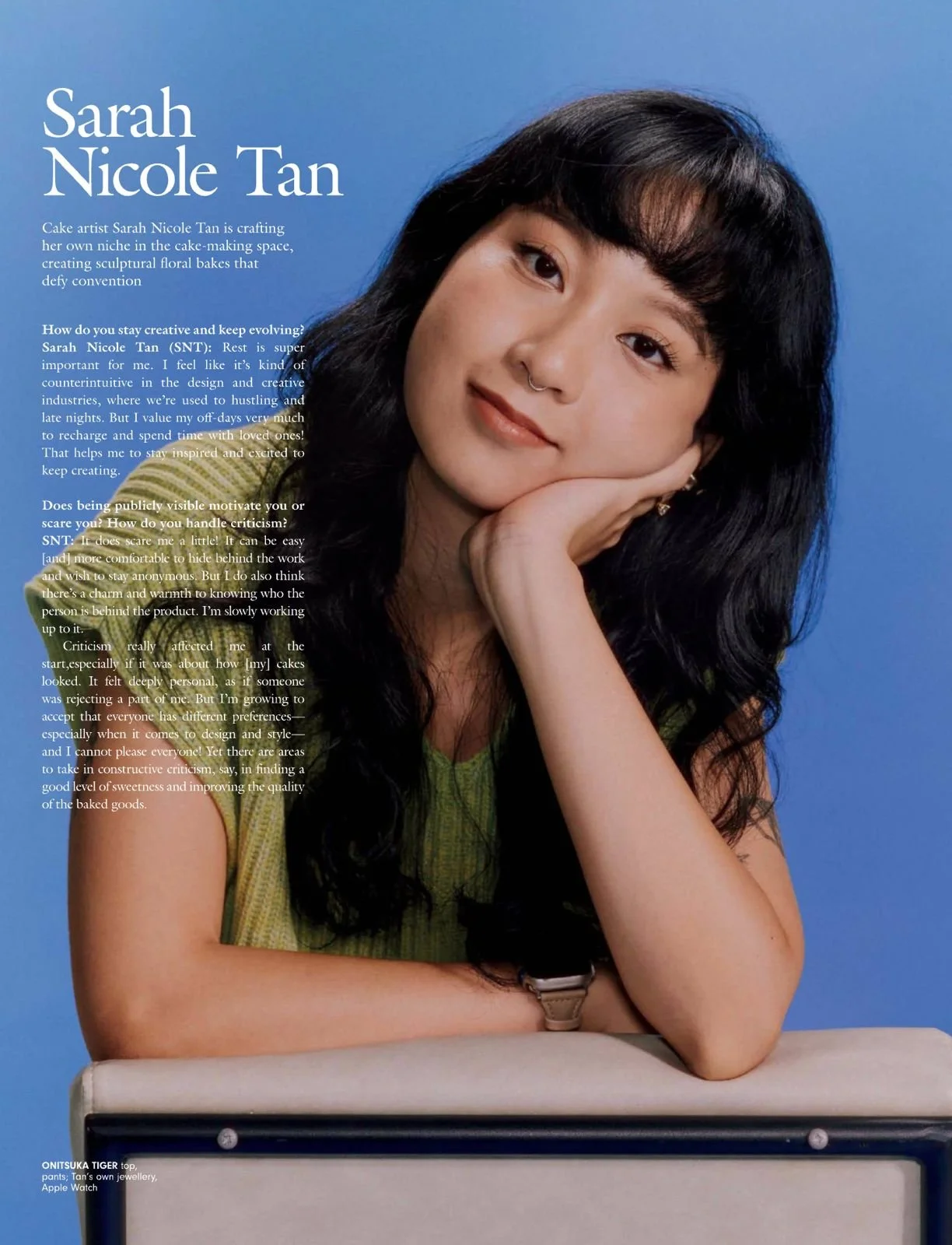Hair and makeup by Kat Zhang of The Suburbs Studio for Grazia publication