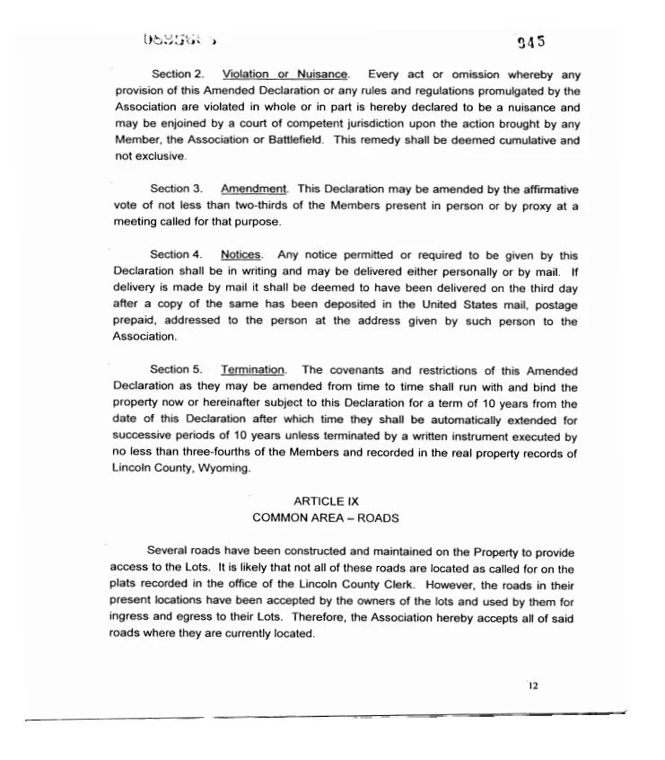 Commissary Ranch Covenants — Commissary Ranches