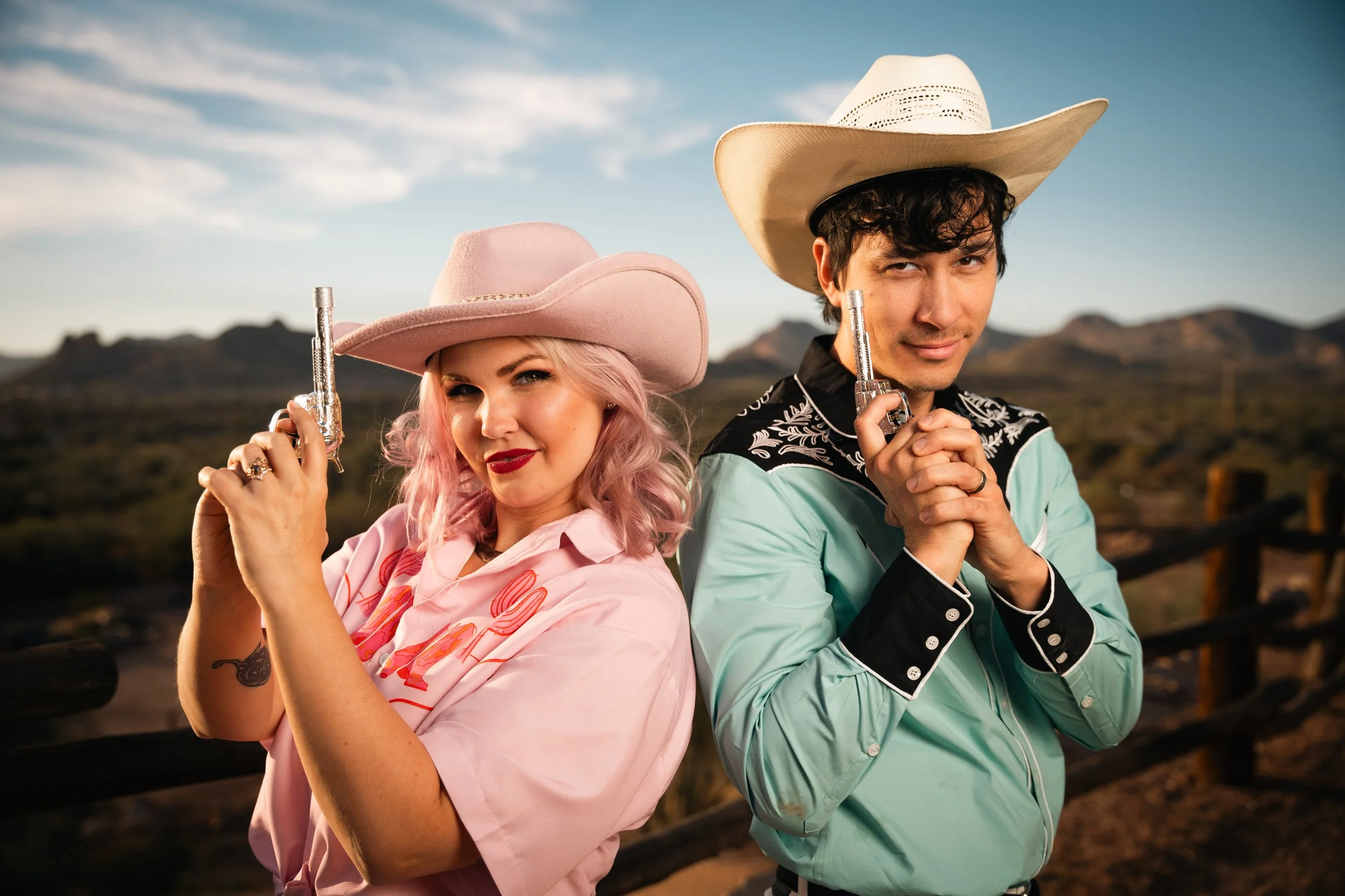Goldfield Arizona Couple Pastel Cowboy.jpg