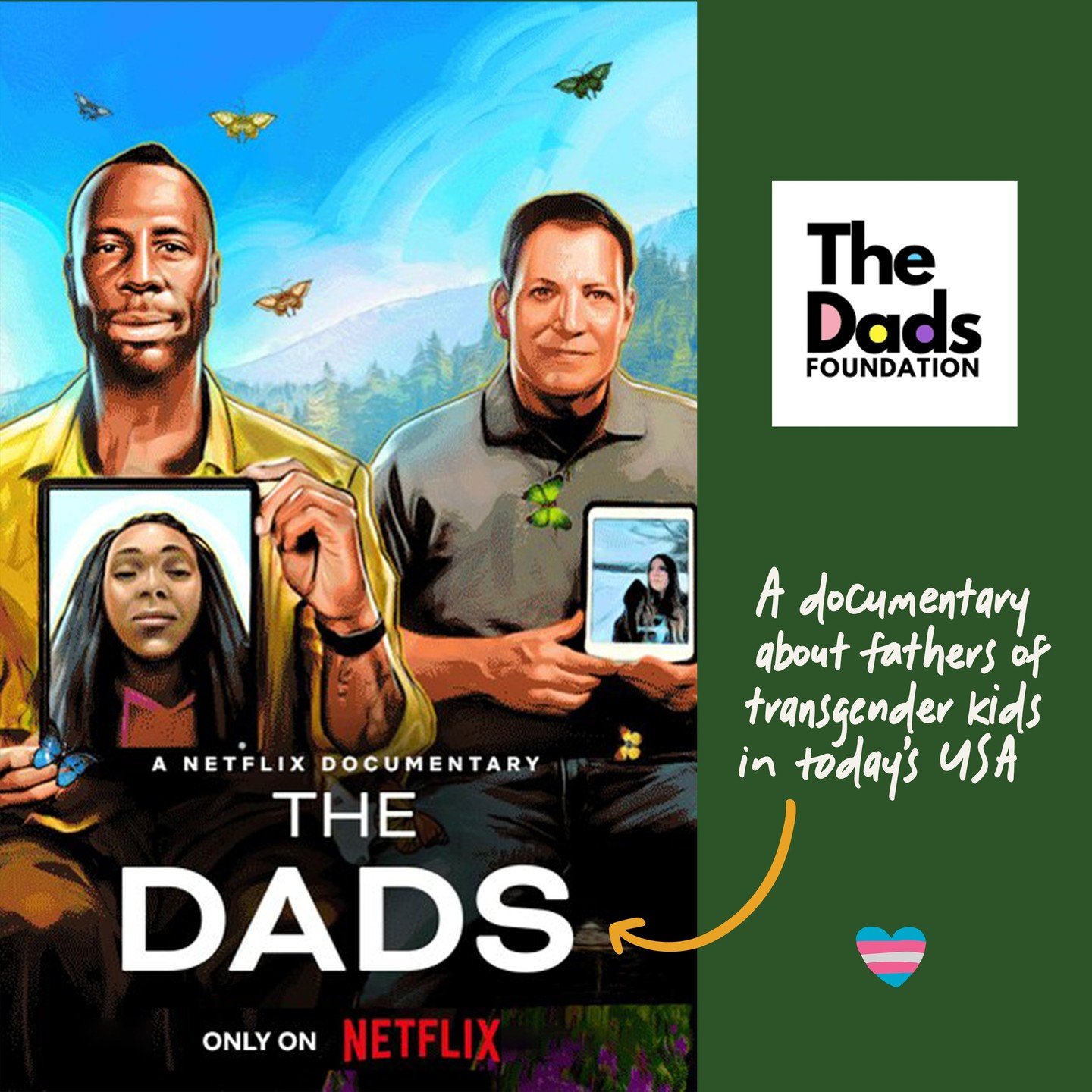 This week, #TransAwarenessWeek, if you&rsquo;re a parent of a trans or non-binary kid, or know someone who is&mdash;especially a Dad&mdash;highly recommend checking out the short documentary 🎬 &lsquo;The Dads&rsquo; on @netflix 🔗LINK IN BIO

It&rsq