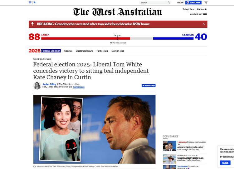 Kate in the News — Kate Chaney