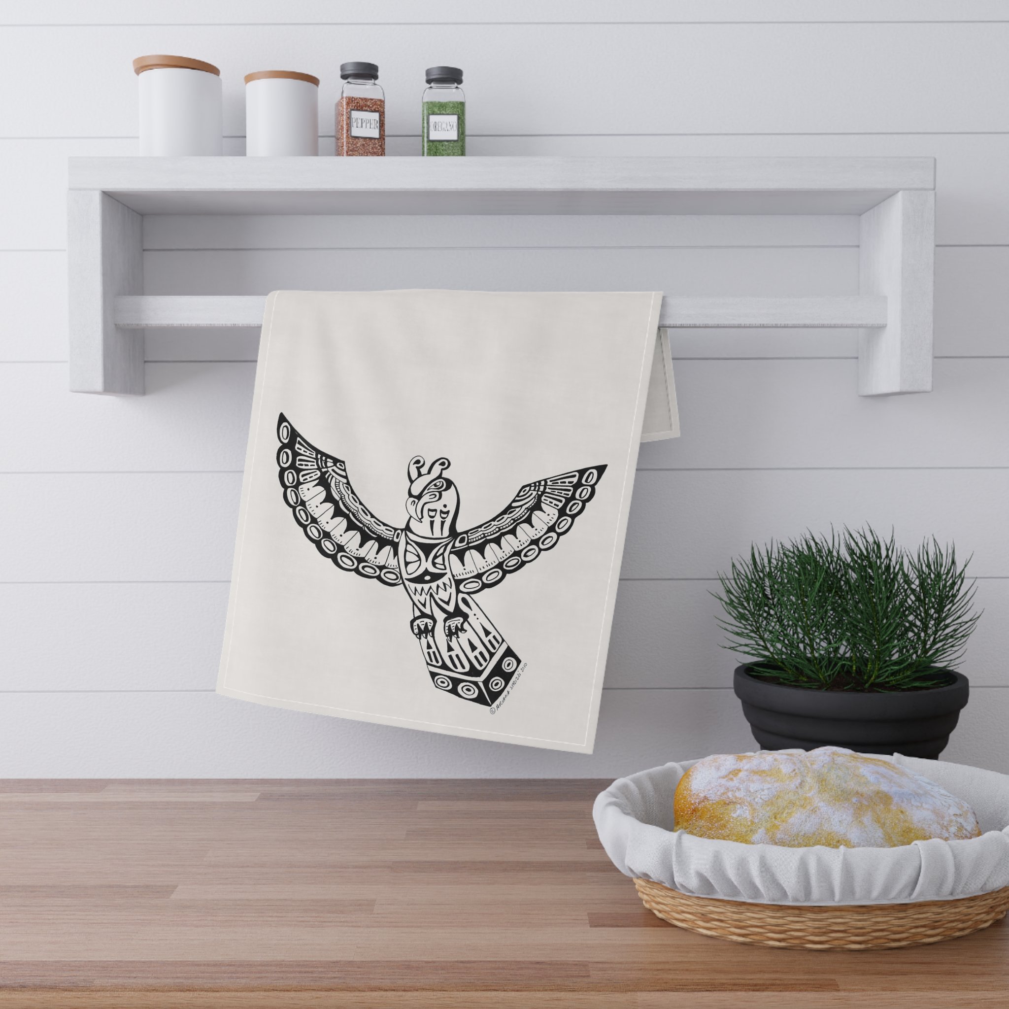'Raven Magic' 100% Cotton Kitchen Towel