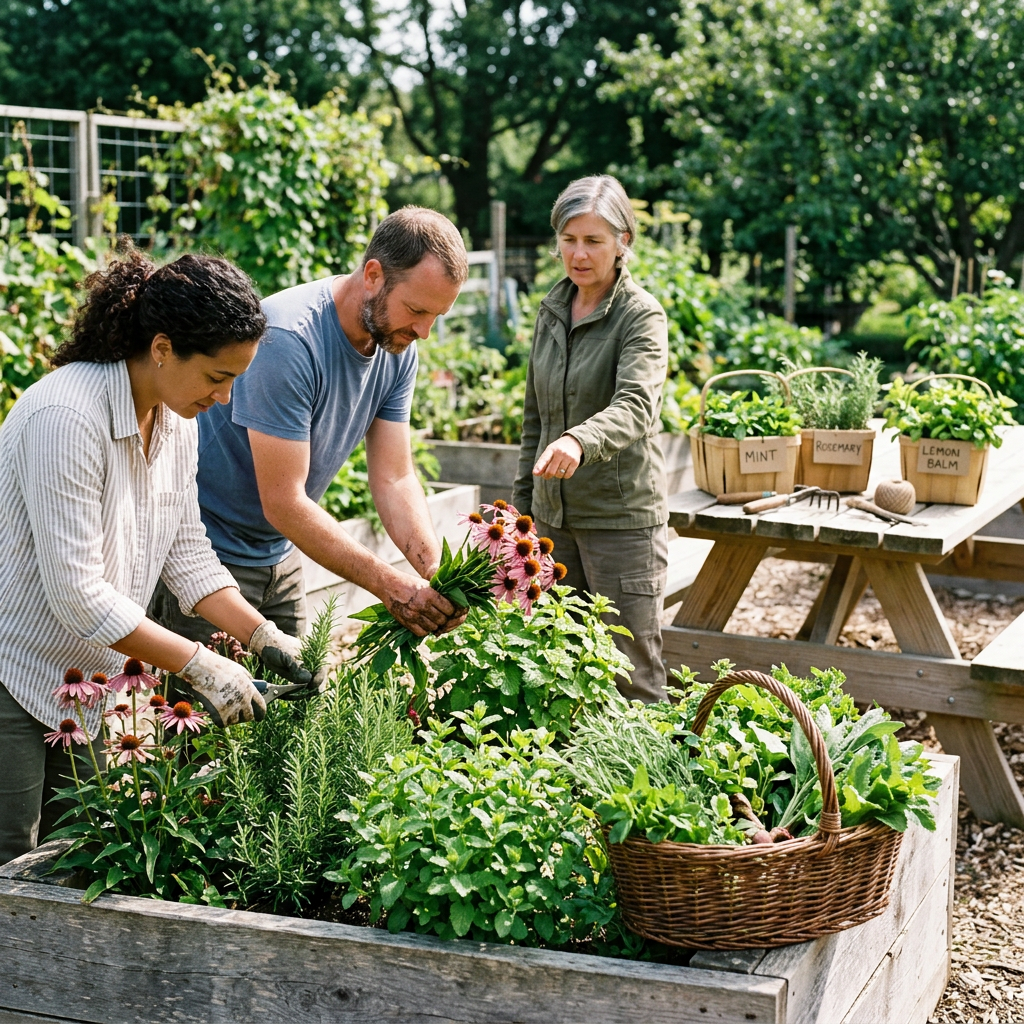 Enjoy the fall harvesting of our herbs