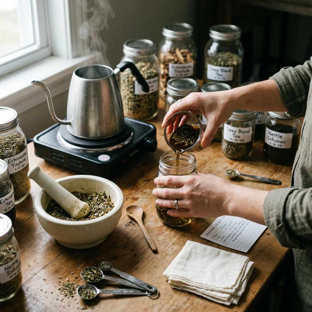 DIY herbal remedies for wintertime