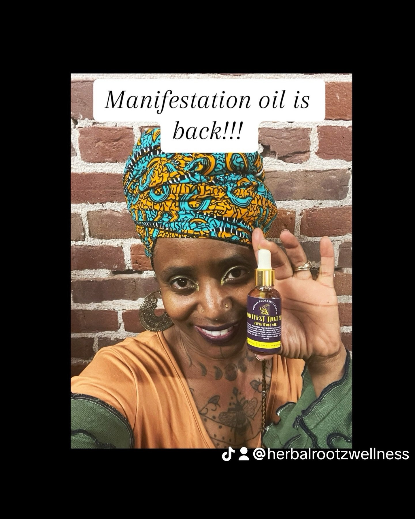 Herbal Rootz Wellness has restocked handmade manifestation oil! Crafted with care and intention, this oil can be applied to pulse points or included in your rituals to enhance your intentions and bring your dreams to life. 💫✨

Utilize the power of n