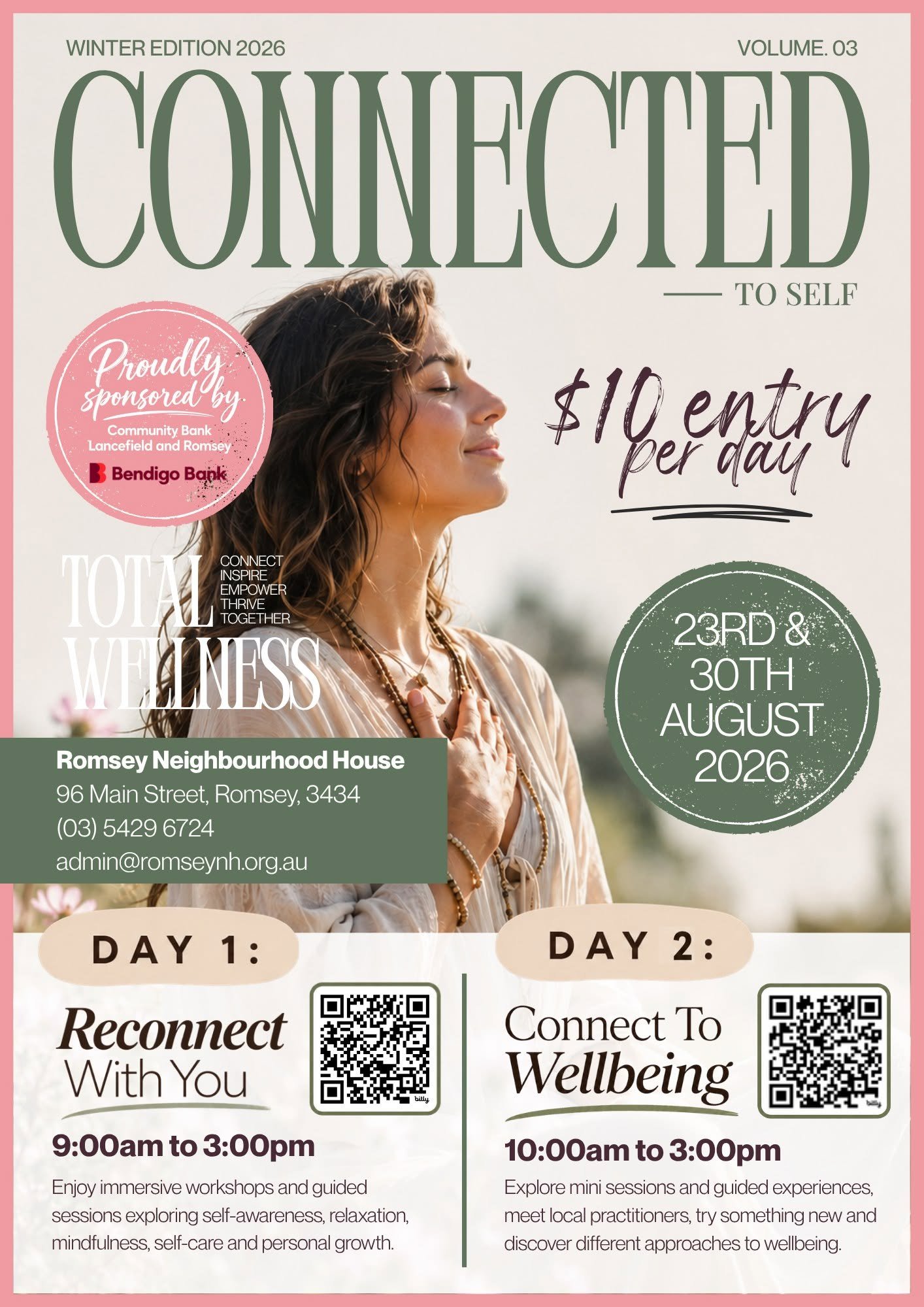 CONNECTED TO SELF – WOMEN'S WELLBEING FORUM 