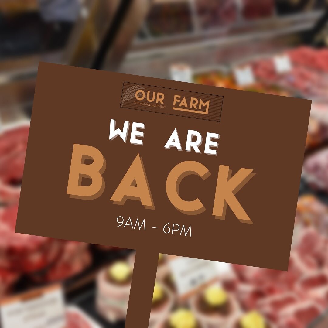 A big Happy New Year to our wonderful customers! 🎉 

We are excited to be back in the shop today from 9am - 6pm after a break away! ☀️

Come and say hi to our friendly team, and get your meat sorted for the week! 

&gt;&gt; Keep a sneaky 👀 on our s
