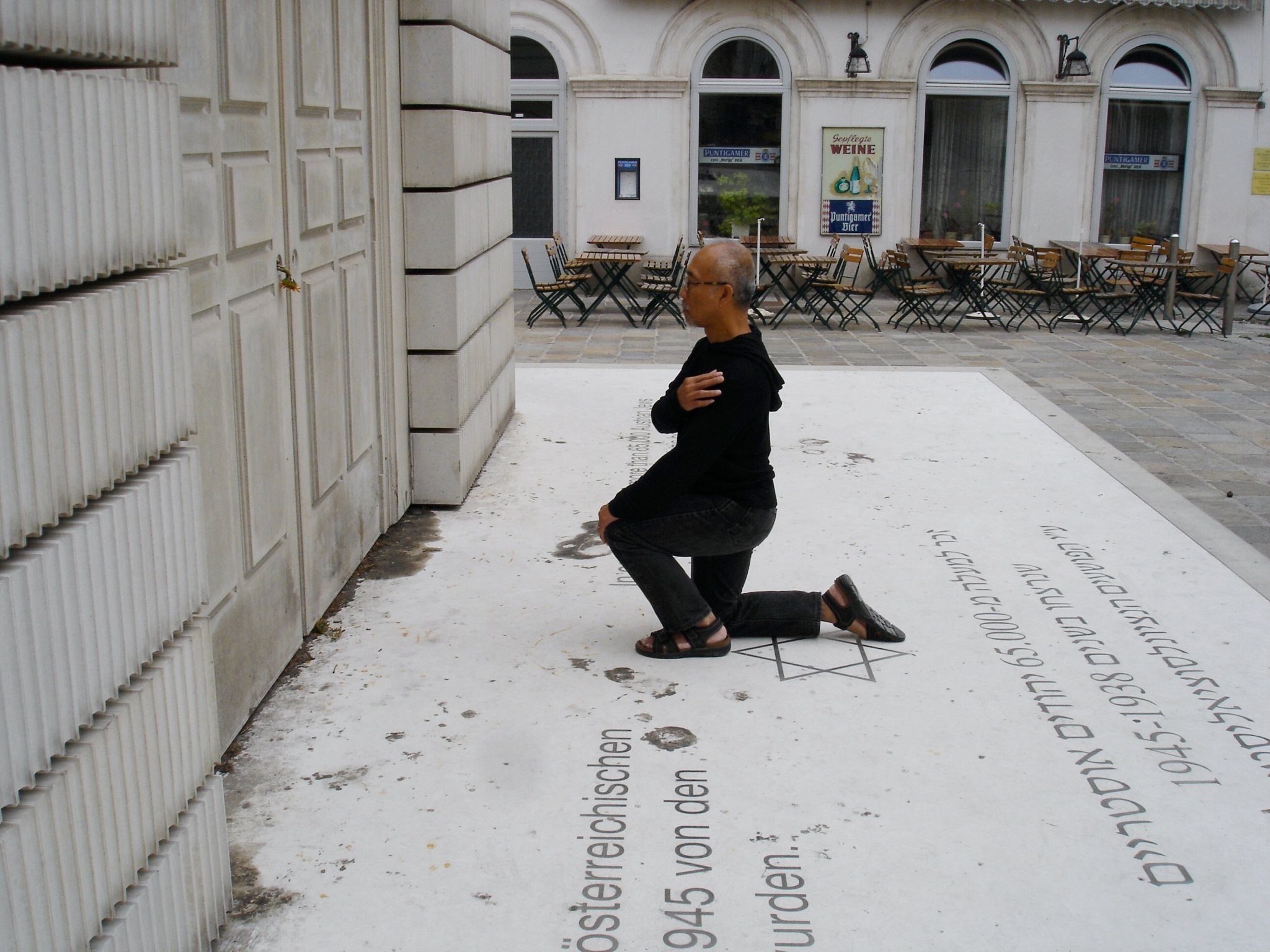 Judenplatz Square, Vienna performance work 2004-5