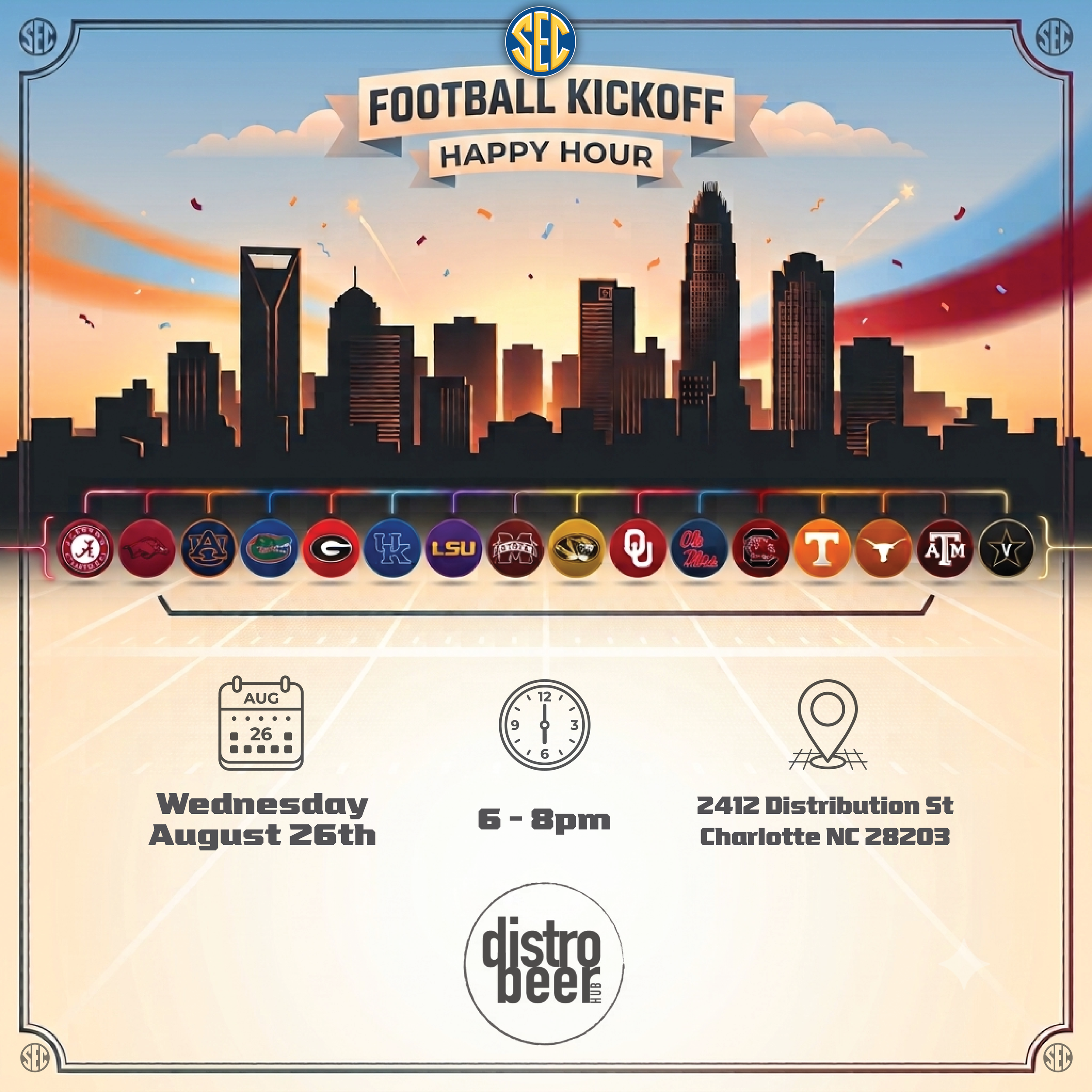 SEC Football Kickoff Happy Hour