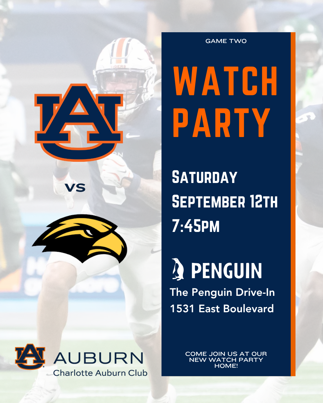 Auburn vs. Southern Miss Watch Party