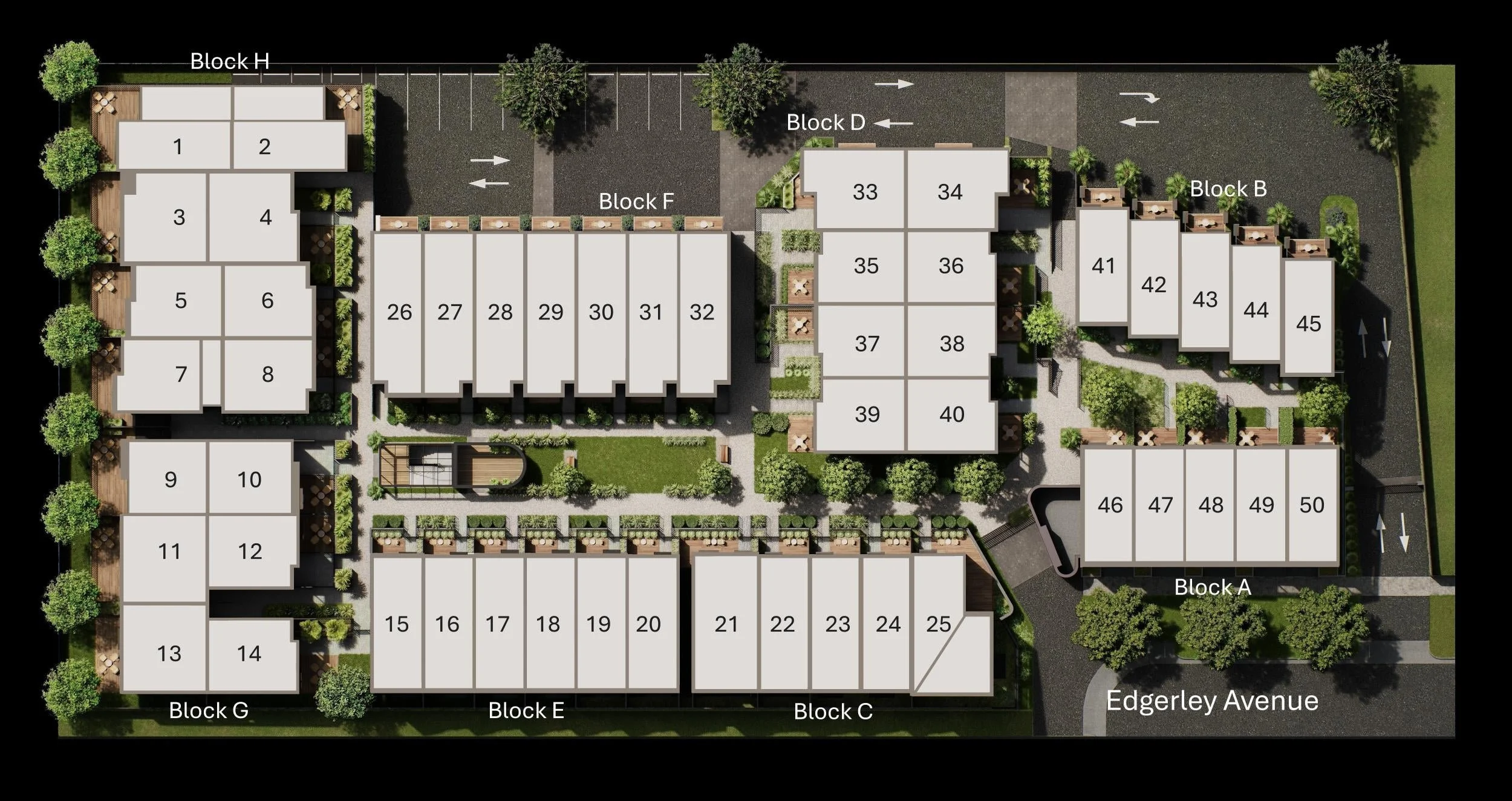 Edgerley Ave Master Plan 3D render