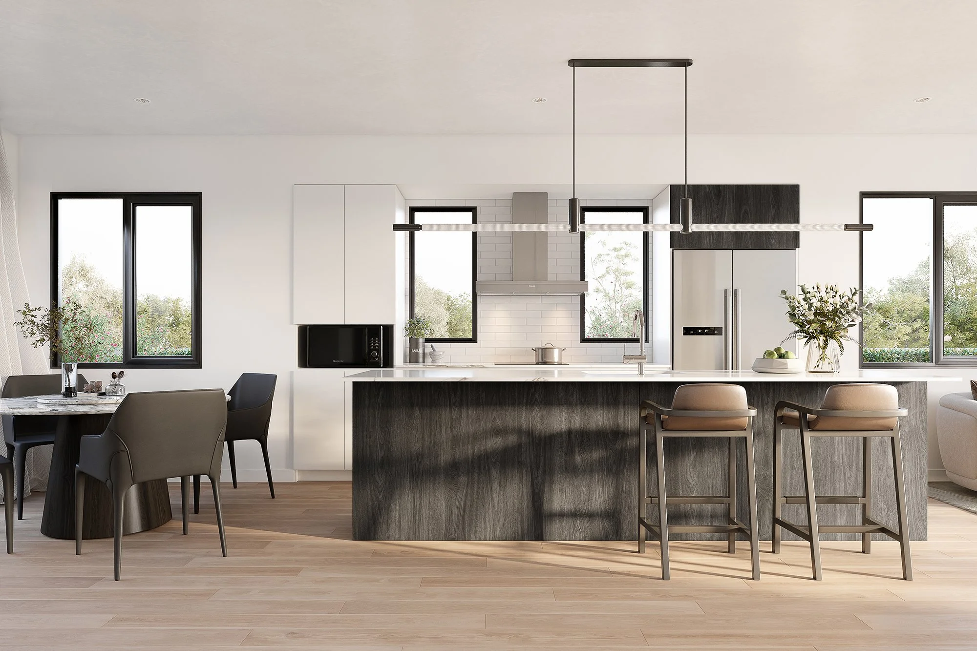 Owairaka Kitchen Dark Visualisation