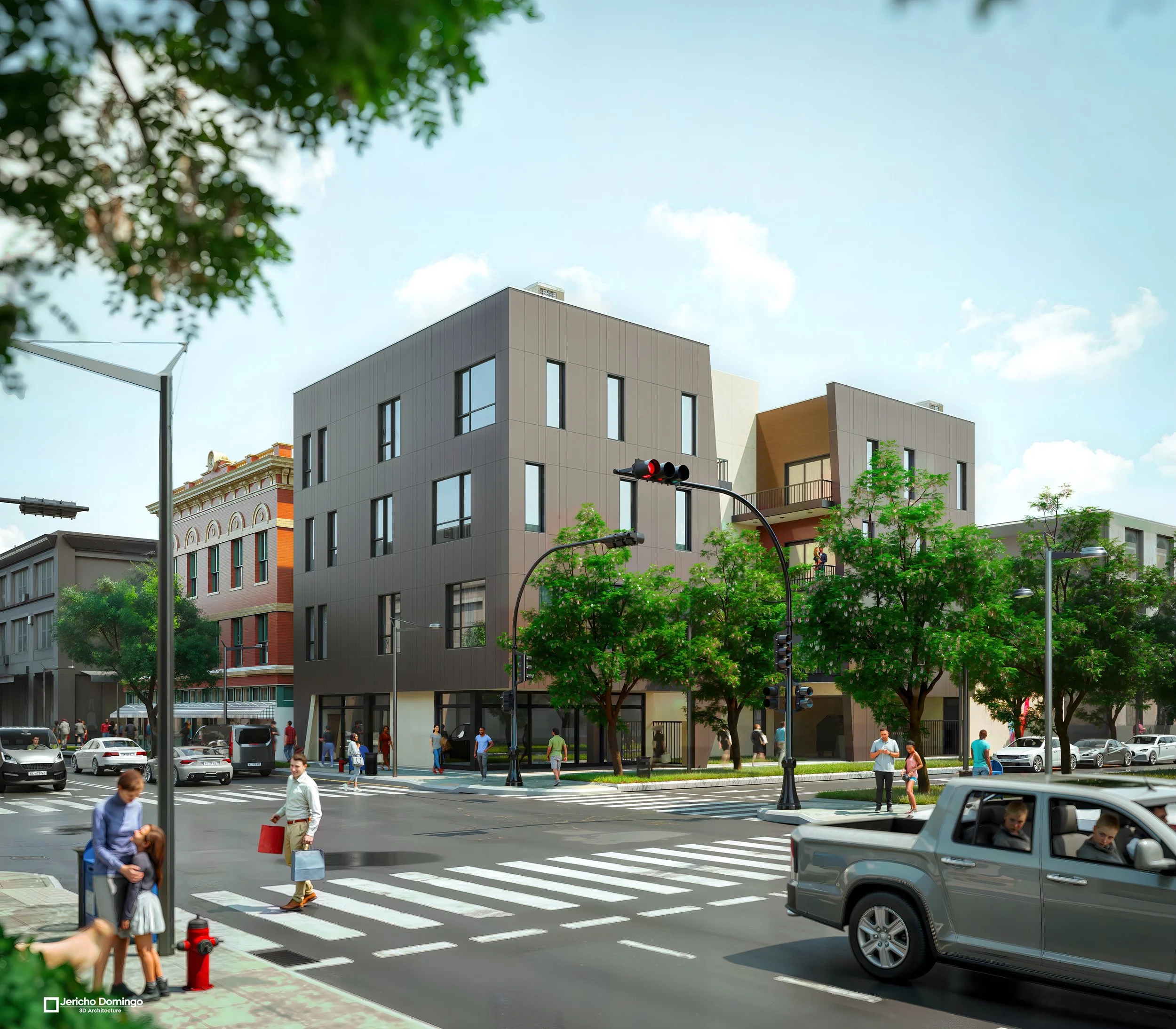 Commercial Exterior Rendering Refresh – Irving Park Chicago