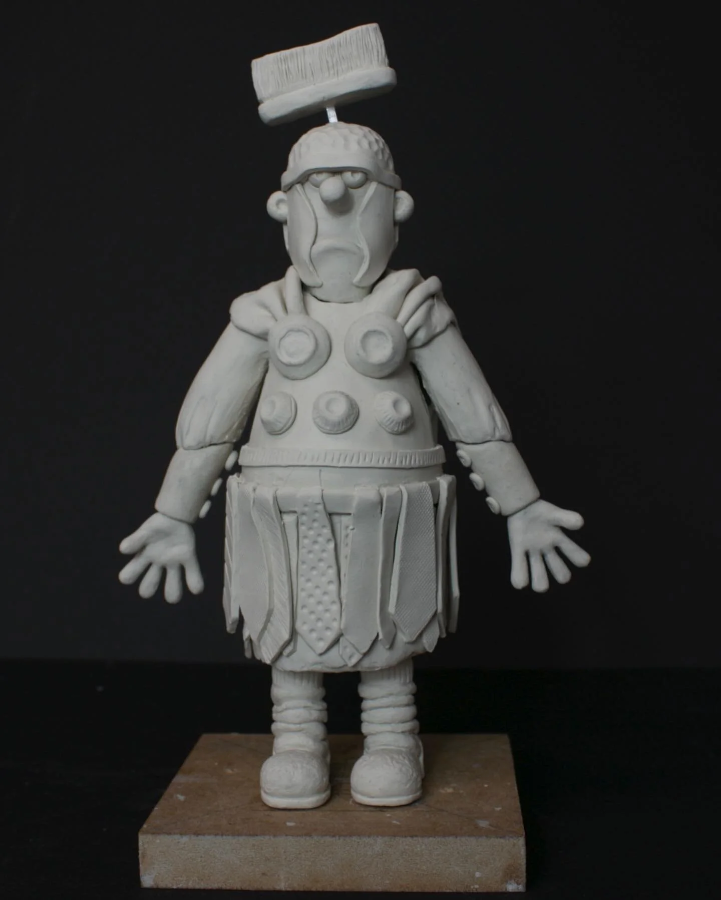 Over lockdown Brumio Maximus was born... (pls help me find a better name)

An Aardman-esque character designed to fit into an episode of Shaun the Sheep. Grumpy and clueless in a homemade costume... I&rsquo;m sure we&rsquo;ve all been there at some p