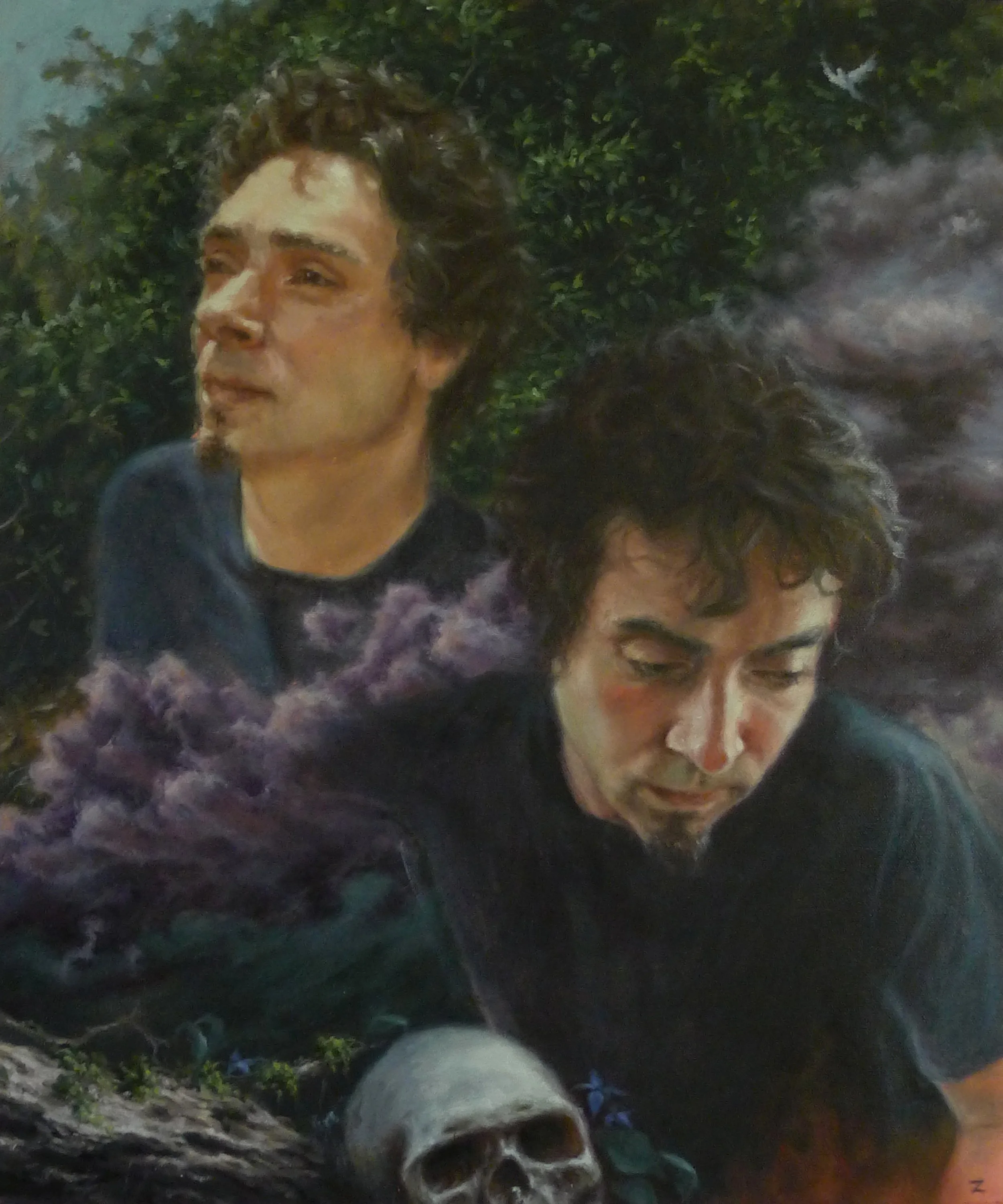 He Contemplates..., Oil on canvas, 20x24"