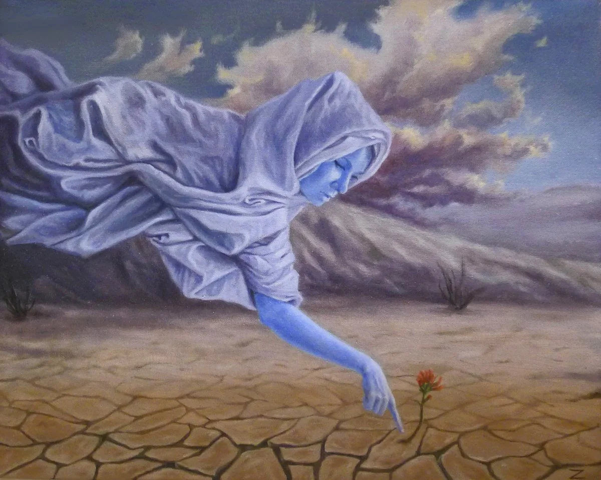 Mother Rain, oil on canvas, 16x20 inches, 2023