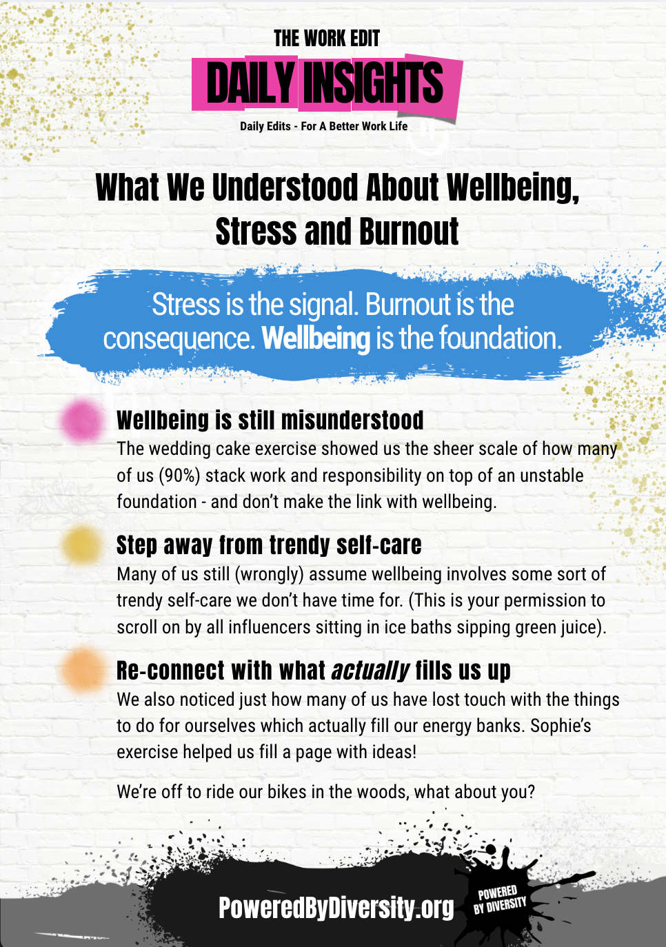 This Week, Edited: What We Really Learned About Wellbeing, Stress and Burnout