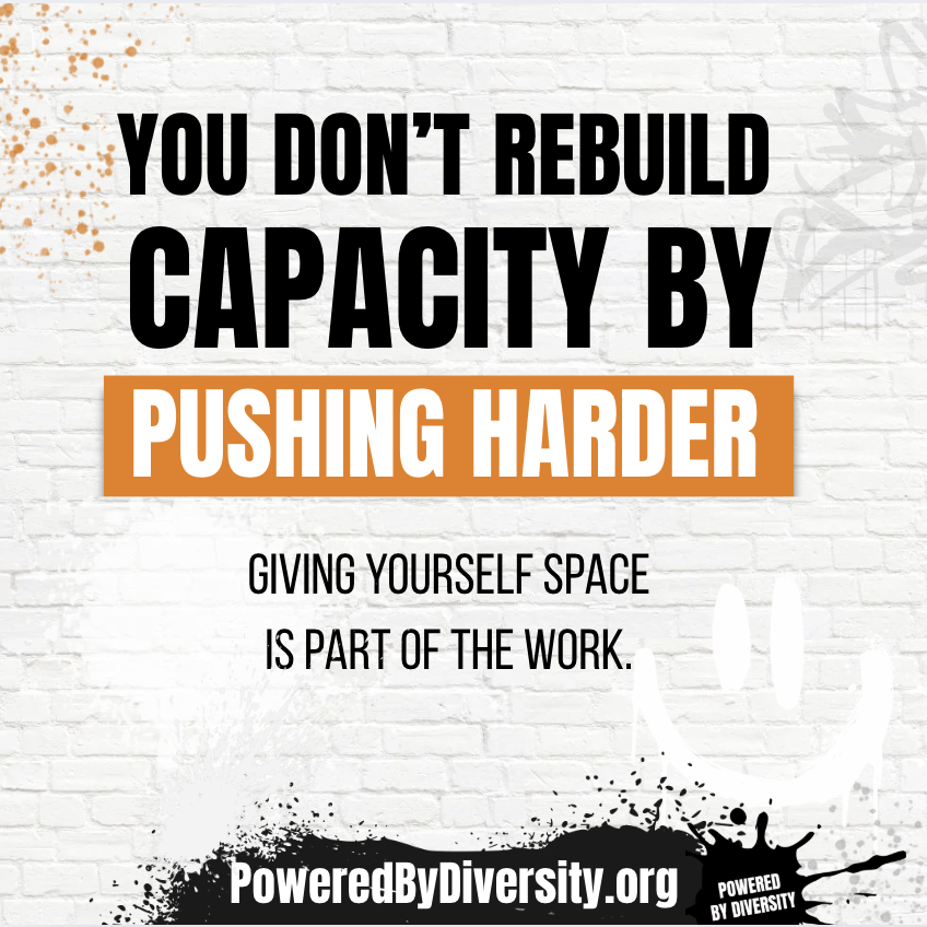 Don’t rebuild by pushing harder.