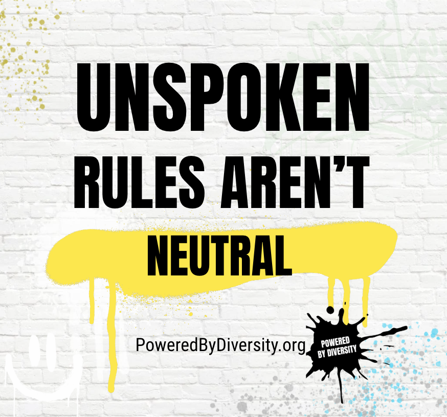 Unspoken rules shape culture.