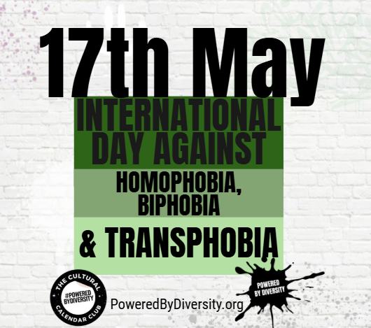 May 17: International Day Against Homophobia, Biphobia and Transphobia