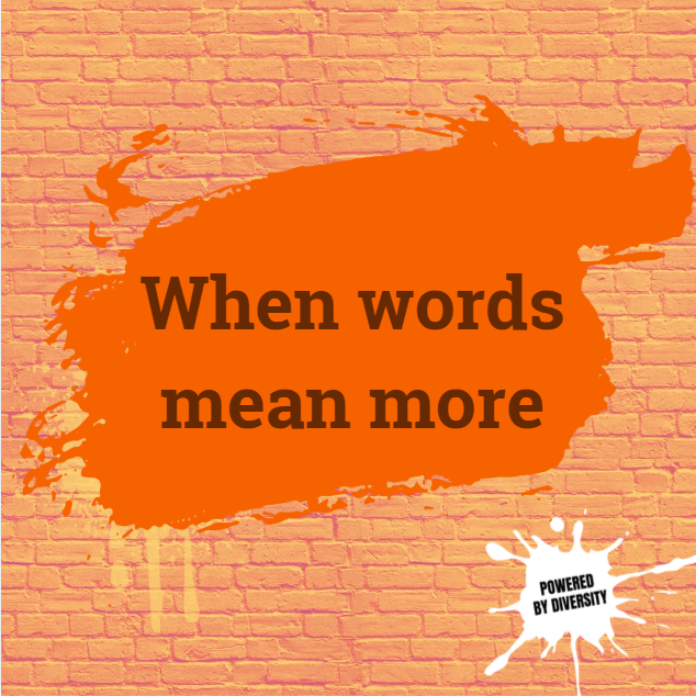 OCTOBER 15: When words mEan mOre