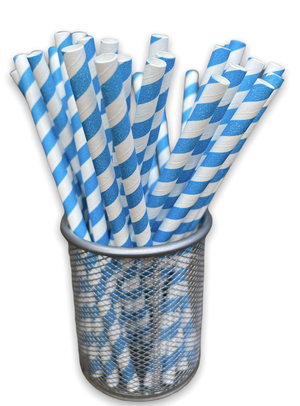 Blue and White 240mm x 12mm Colossal Straws 0.47 Inch .png