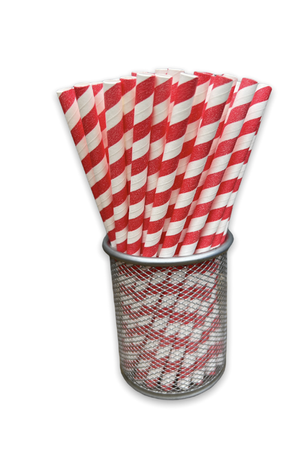 Red and White 250mm x 12mm Colossal Straws 0.47 Inch .png