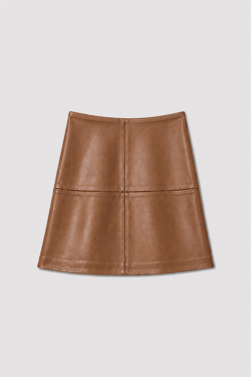 Midi Lederrock_braun_front