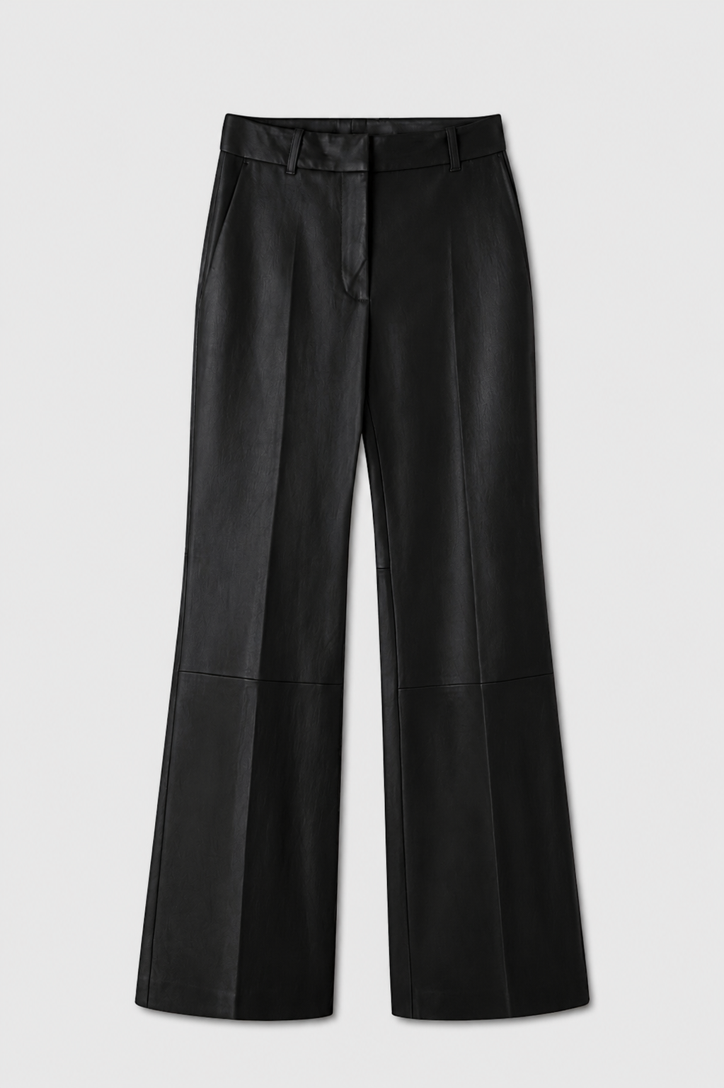 Chino Lederhose_schwarz_front
