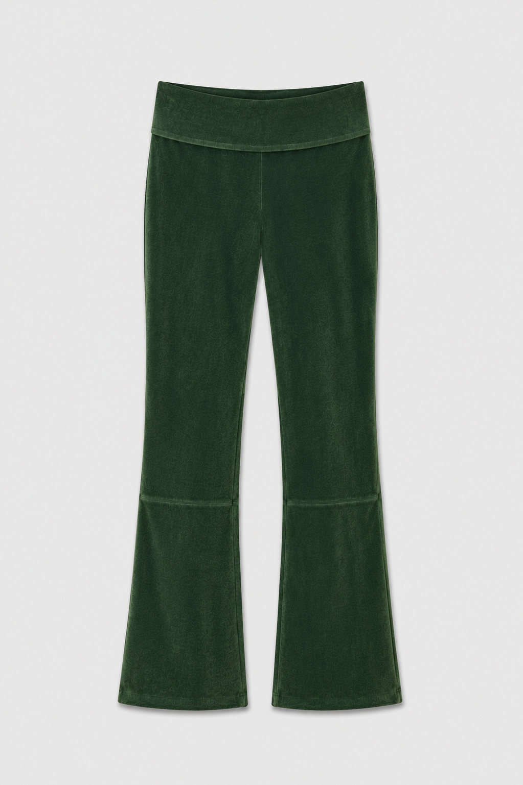 Velours Hose_grün_front
