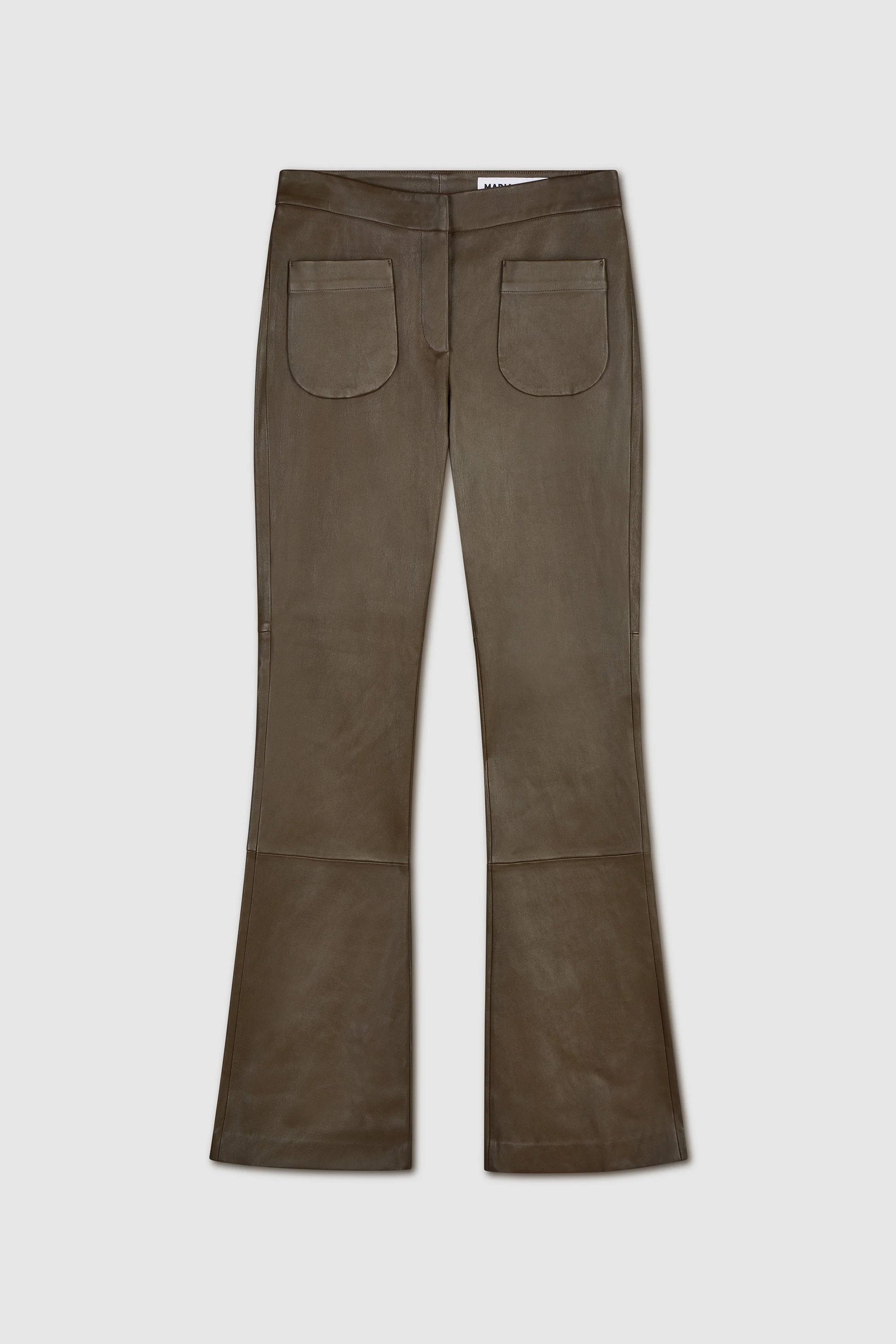 Silex Schlaglederhose mit aufgesetzten Taschen