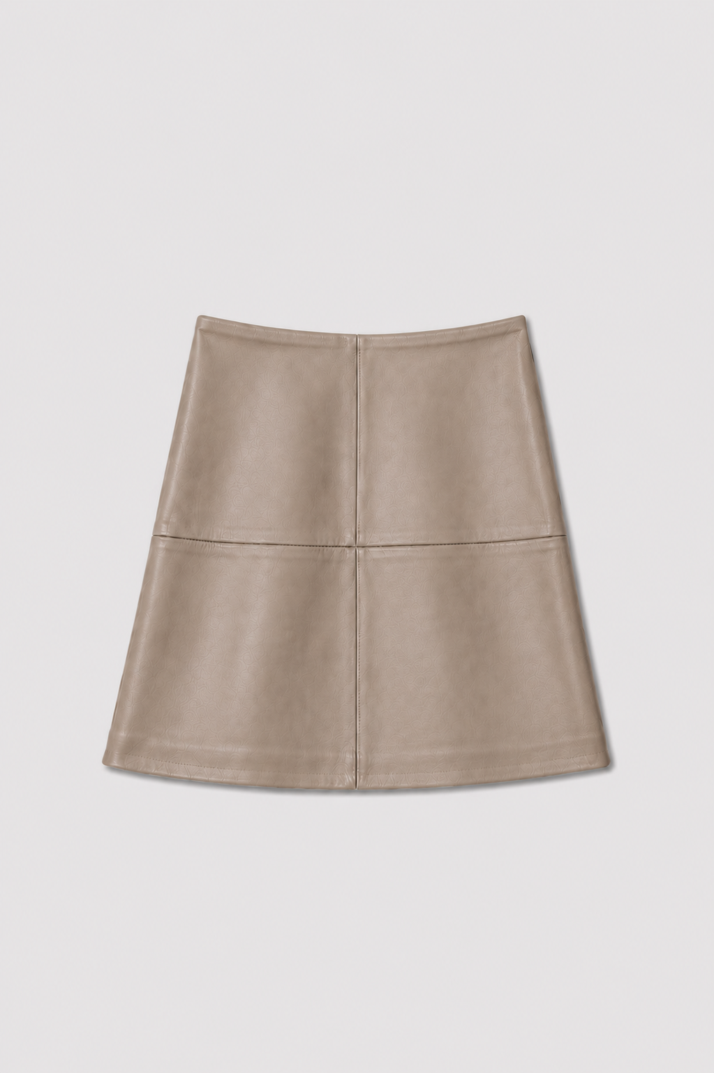 Midi Lederrock_grau_front
