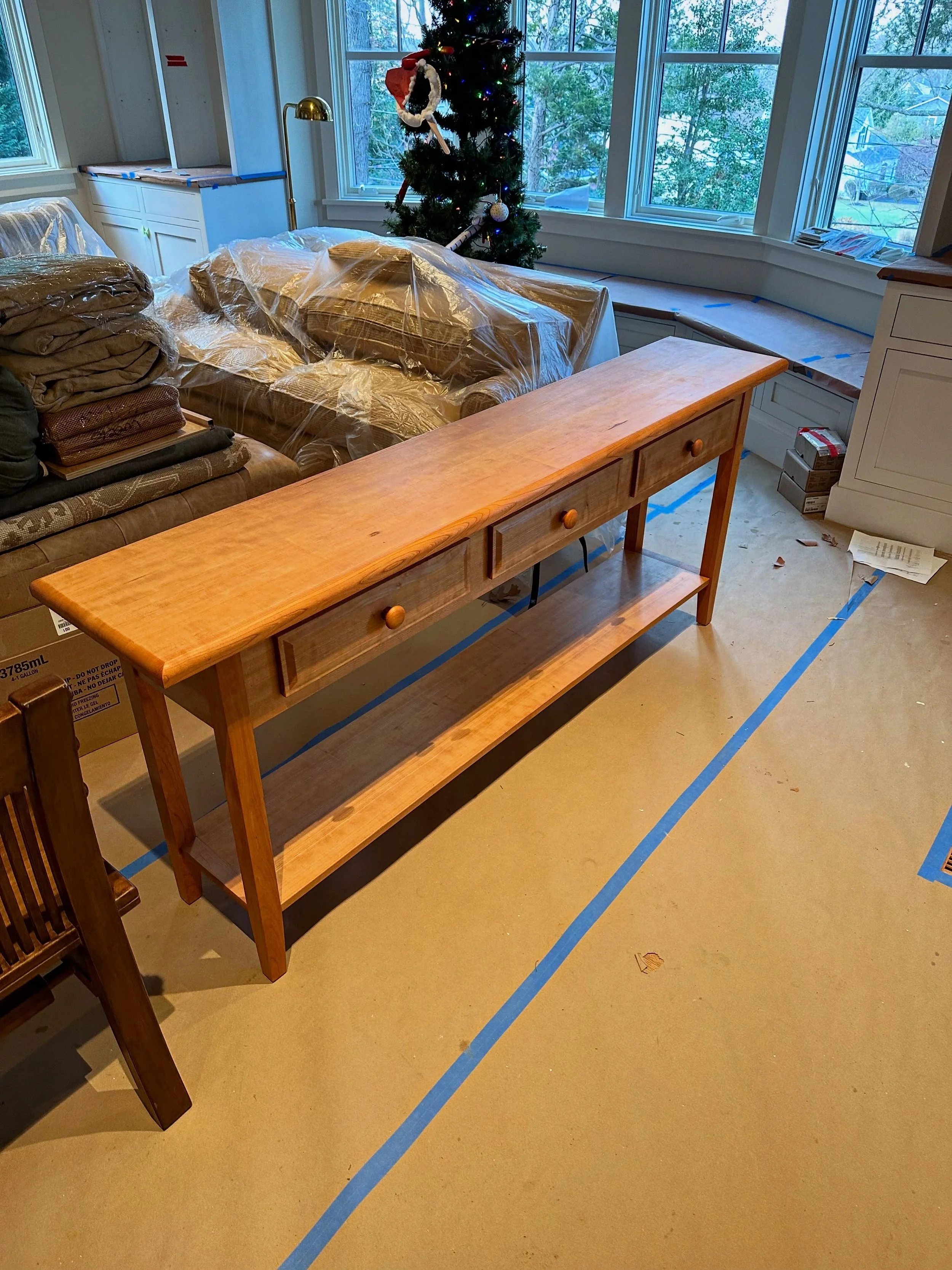Hand‑built console table &mdash; simple, strong, and ready for everyday use.