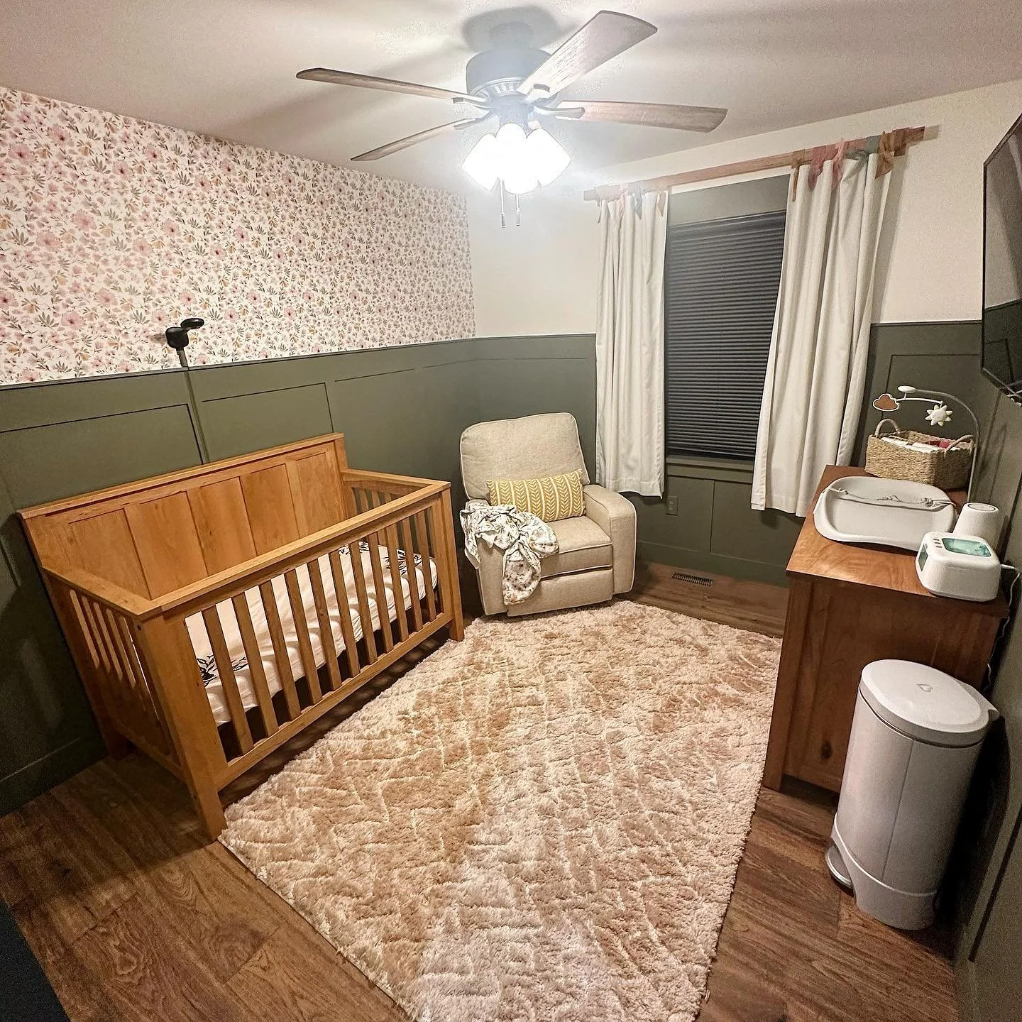 Biggest project to date for my smallest client yet. Huge shout out to @johnbuildsit for furniture plans. Along with @bourbonmoth for the panel inspiration. Stay tuned for more nursery projects. #carsonbrotherscarpentry #nursery #diyprojects