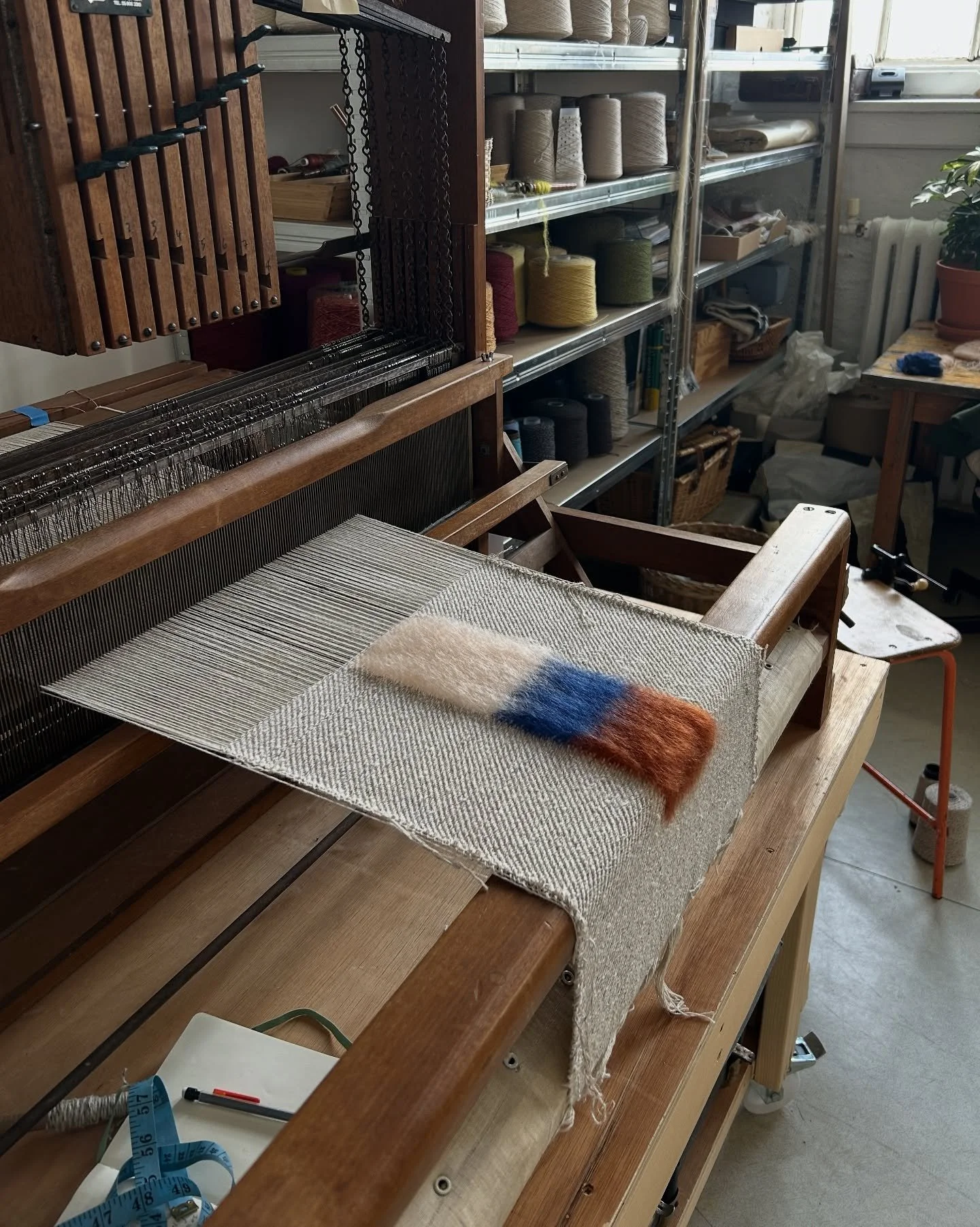 On the little loom today
Mohair, lambswool &amp; cotton