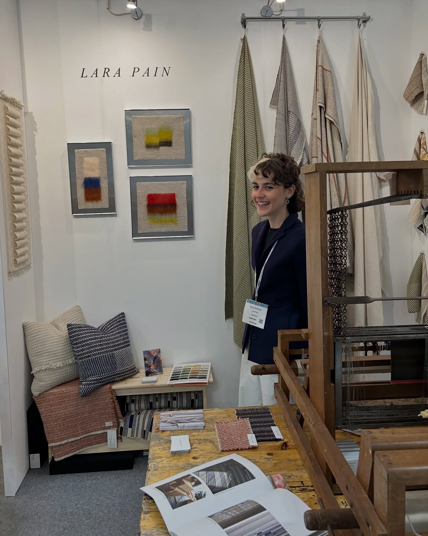 2 days in @decorex_international and it&rsquo;s all smiles!! 

Huge thank you to everyone I&rsquo;ve met so far and if you&rsquo;re planning on visiting over the next few days you&rsquo;ll find me on stand H43 alongside the talented&hellip;
@hannynew