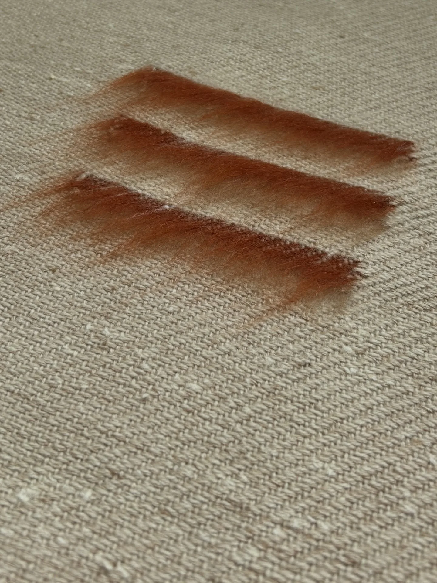 Detail of Quite Attached Study 001
Wool, linen, cotton &amp; mohair

Woven as part of a series for The Founding development in Canada Water, commissioned by @conranandpartners and @britishlandplc