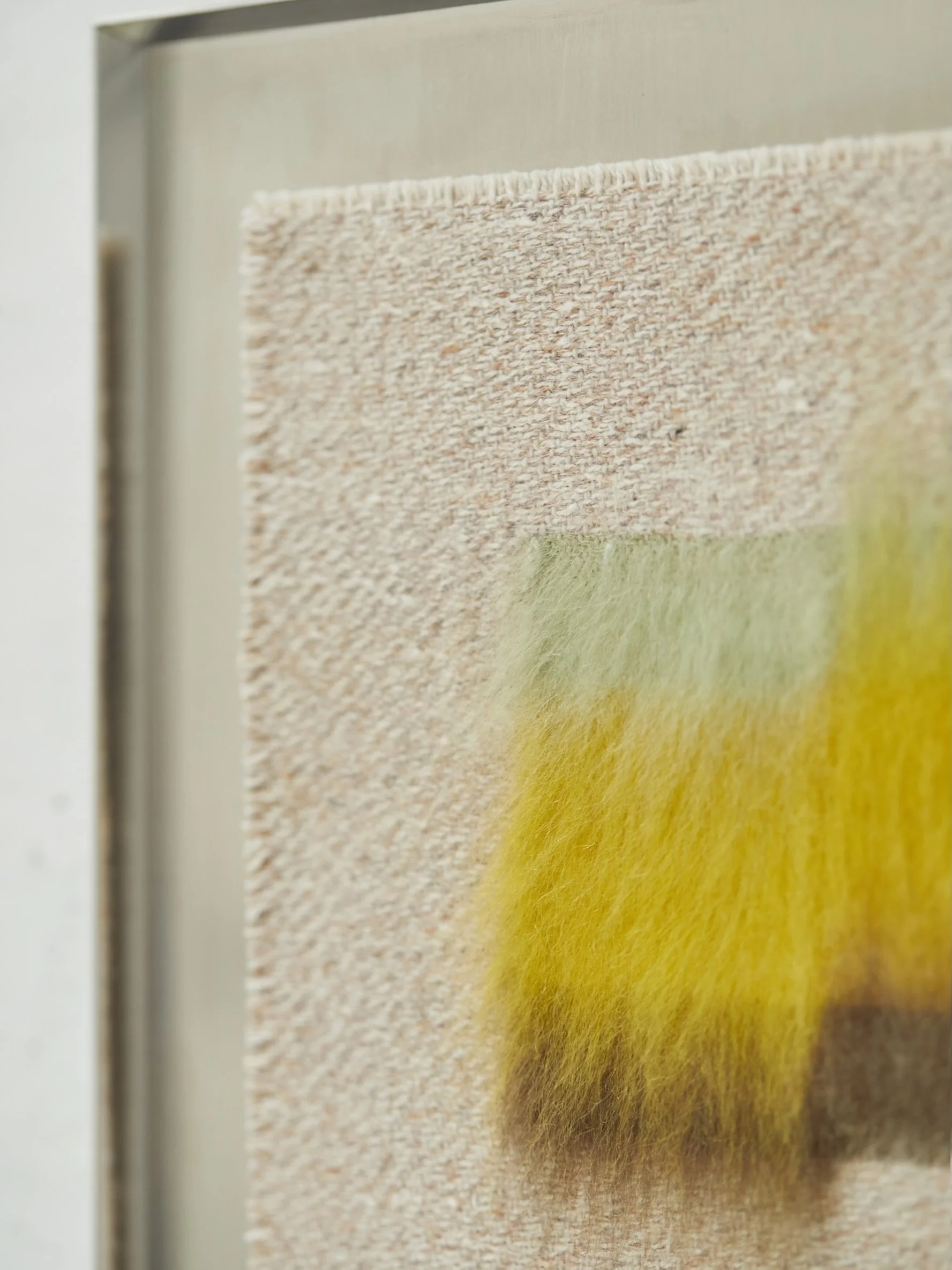 Brush I 
Mohair, lambswool, organic cotton, viscose &amp; silk - brushed steel and aluminium

Photograph by @jameschampionphotog