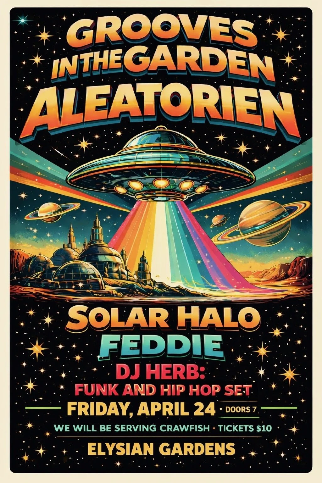 Grooves In The Garden Featuring: Aleatorien / Solar Halo / Feddie / DJ Herb