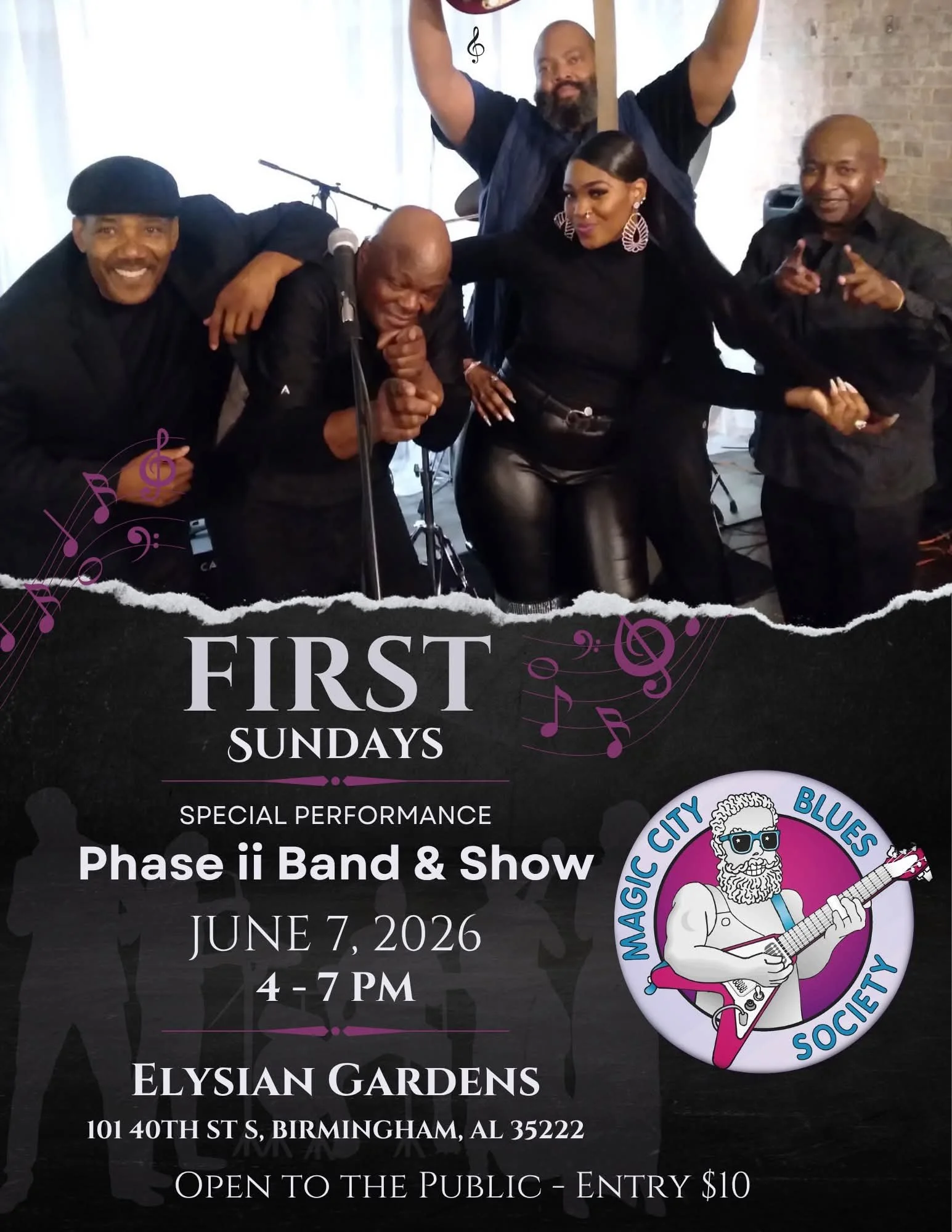 MAGIC CITY BLUES SOCIETY PRESENTS: PHASE II @ ELYSIAN GARDENS