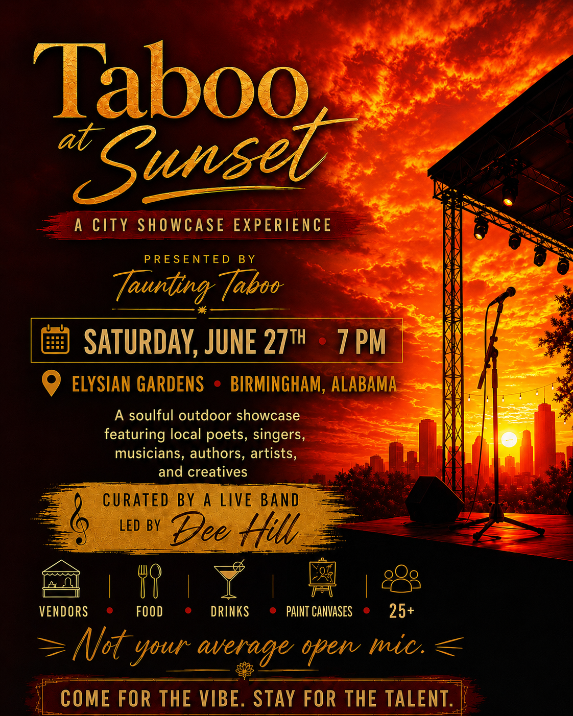 TABOO AT SUNSET @ ELYSIAN GARDENS