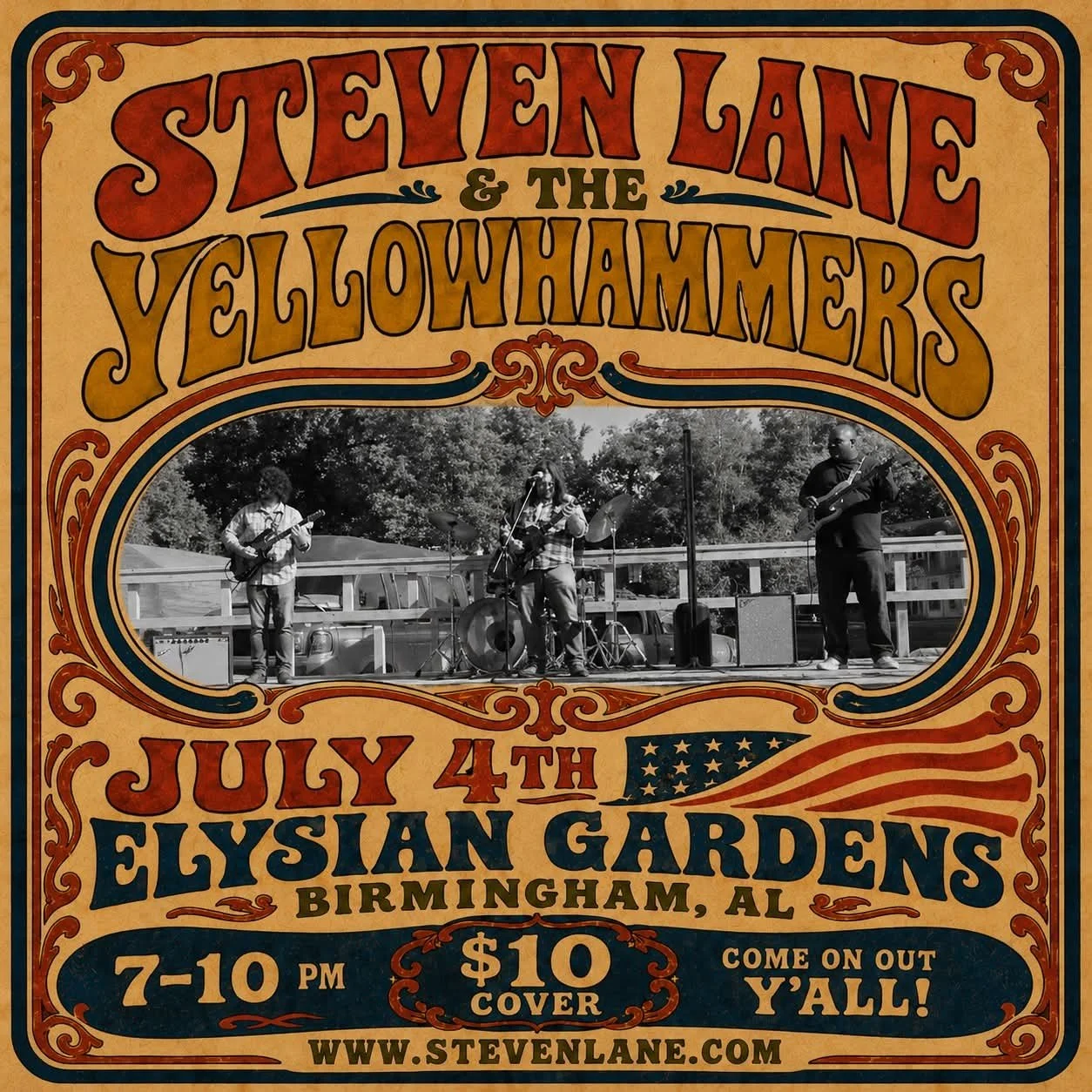 ELYSIAN GARDENS PRESENTS: STEVEN LANE &amp; THE YELLOWHAMMERS