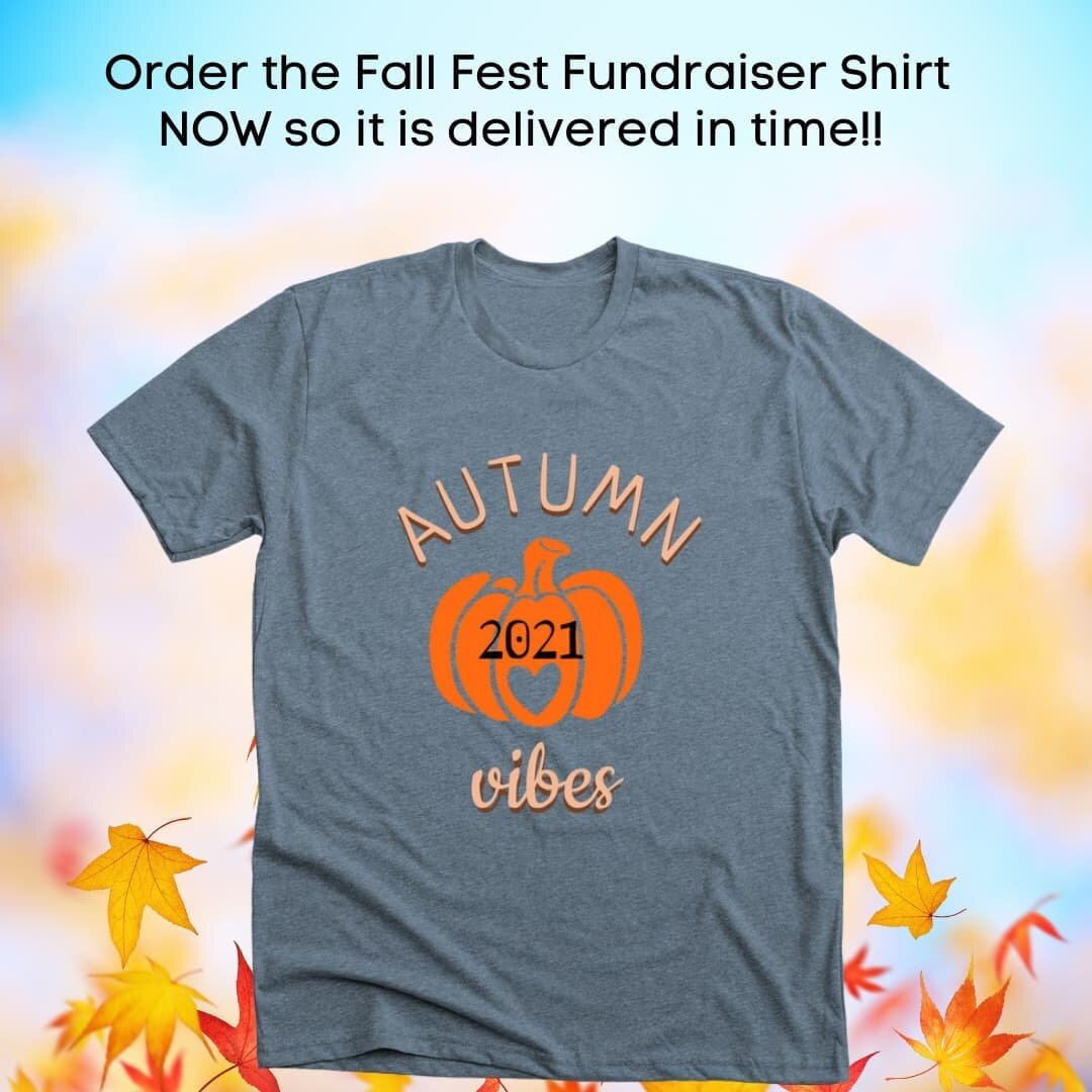 🍂ORDER NOW🍂
Support our Fall Fundraising event in style w/the Autumn vibes shirt! Proceeds support the foundation. 
Shipping takes 7-10 days, so be sure to place your order so you can rock your new shirt at the event, October 9th! 

Details in bio!