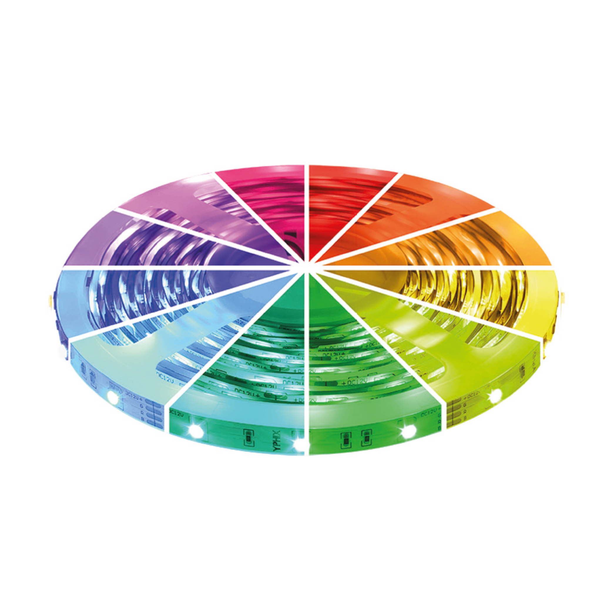 LED STRIP 5M 12V RGB 150 SMD 5050 LEDS >