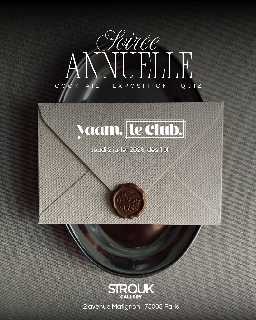 Soirée Annuelle YAAM 2026 ! 🥂  
