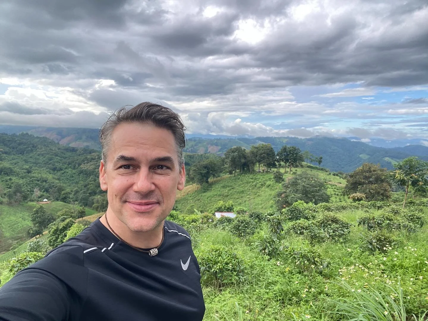 Retracing the steps of early Smiling Albino 25 years later in the spectacular hills of Mae Fah Luang. 26 years after the first two-wheeled discovery with @scottcoates73 , we are still delighted to bring guests up here. And during the wet season, it&r