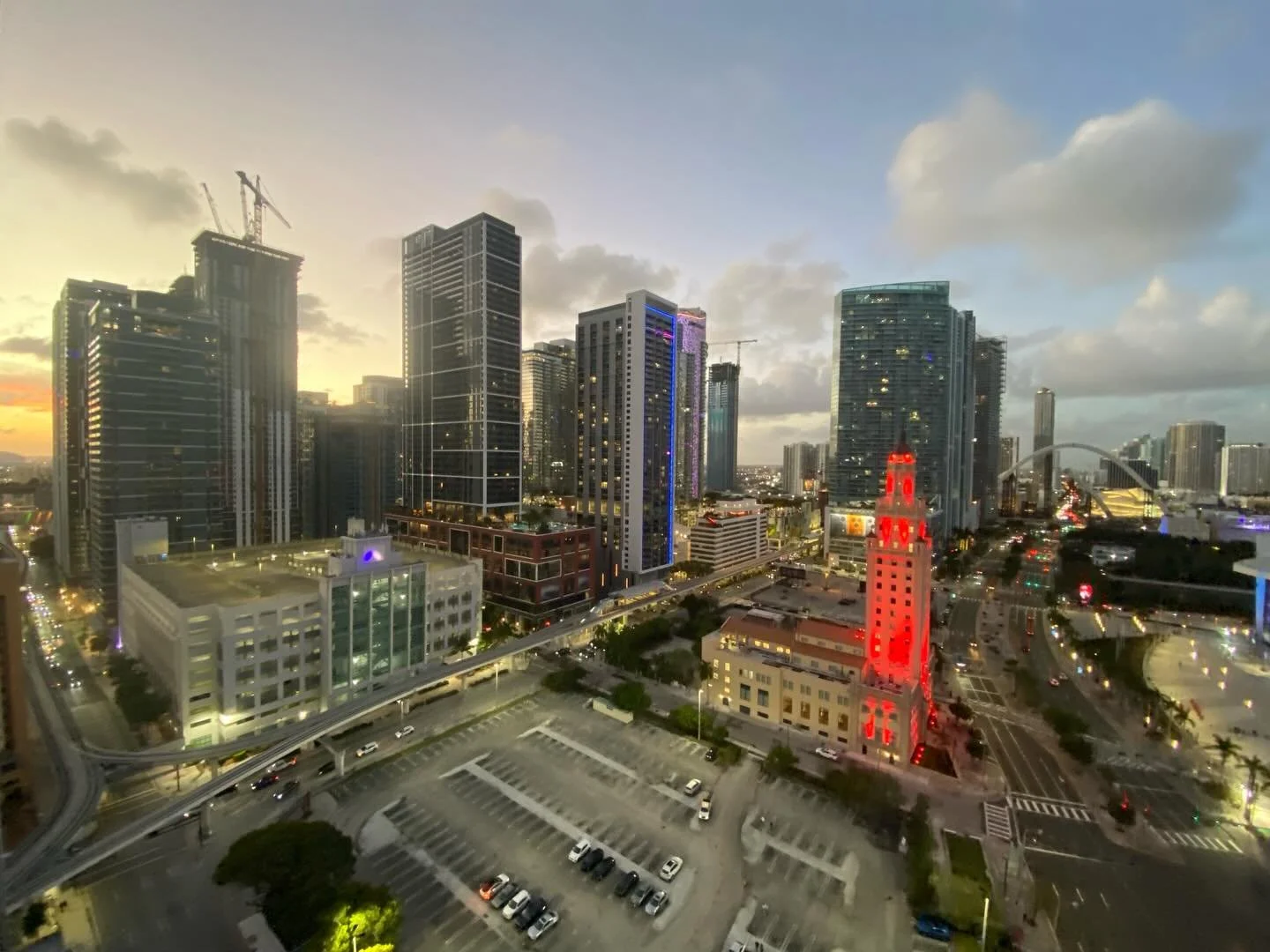 Waterfront with a camera smudge