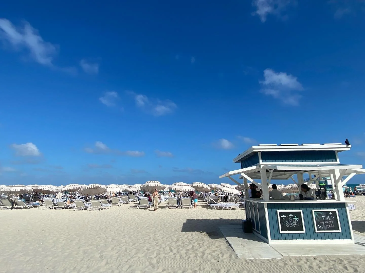 Sunday vibes where people are smiling and there&rsquo;s a crisp saltiness in the air. #miami